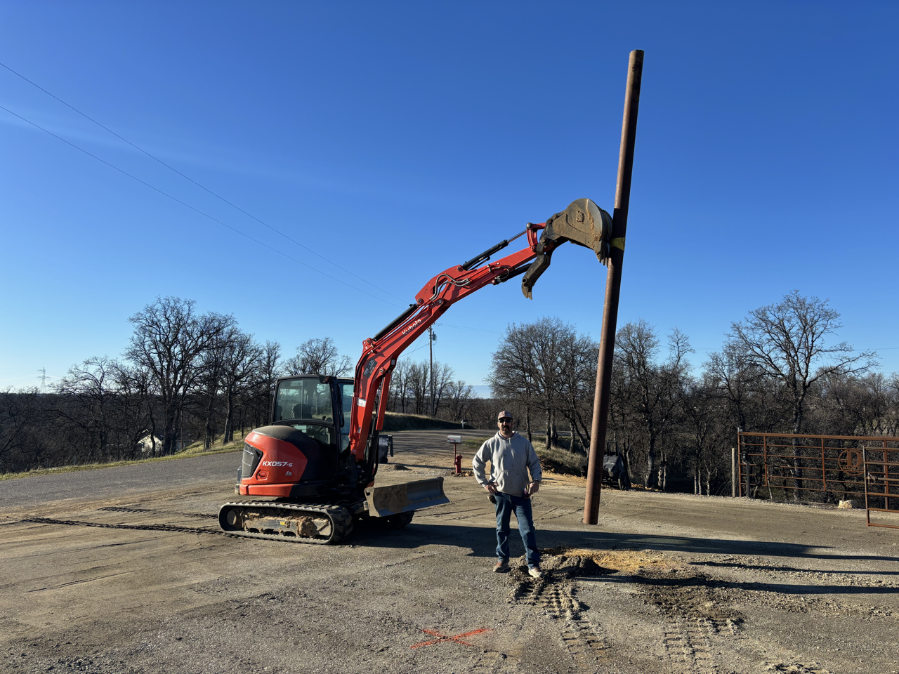Ranch Entry Construction in Cottonwood (2/7)