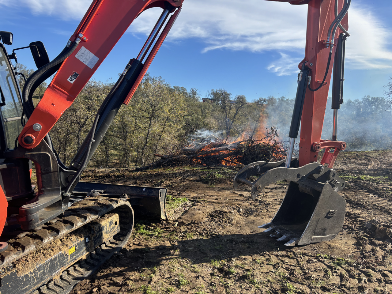 Land Clearing Burn in Palo Cedro, CA (2/4)