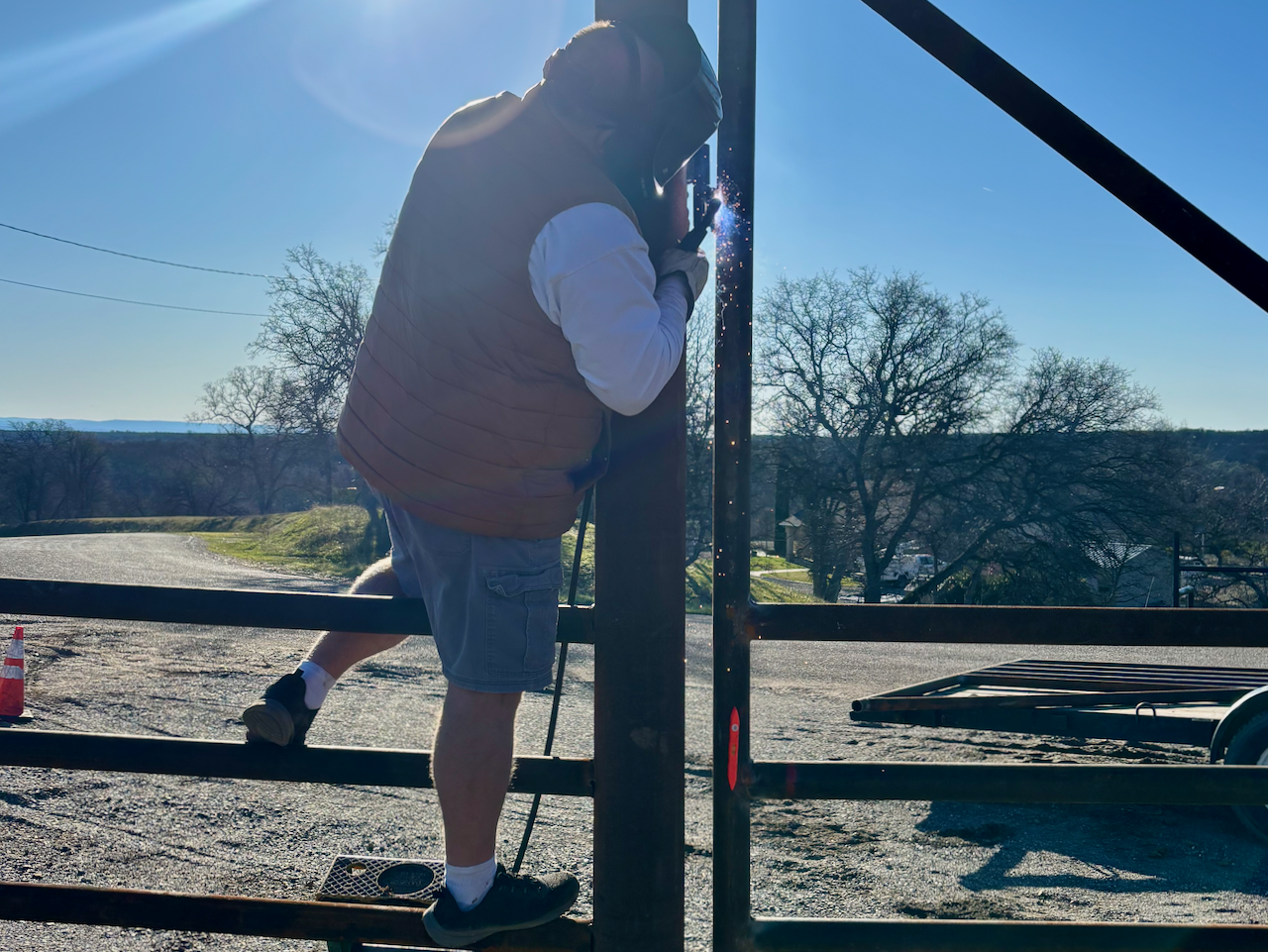 Ranch Entry Construction in Cottonwood, CA (8/11)