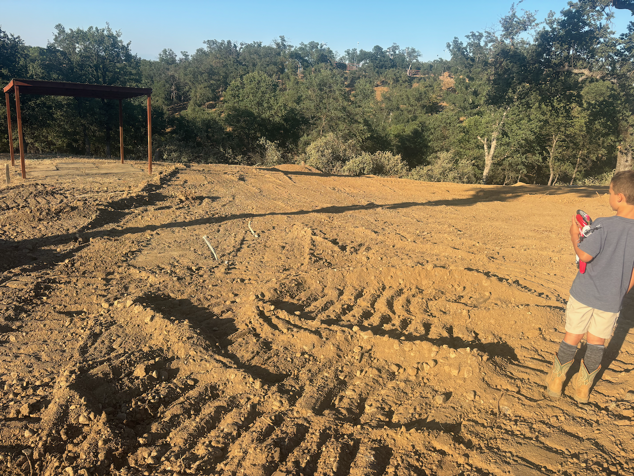 	
Grading Project in Cottonwood, CA with Dozier Excavating.