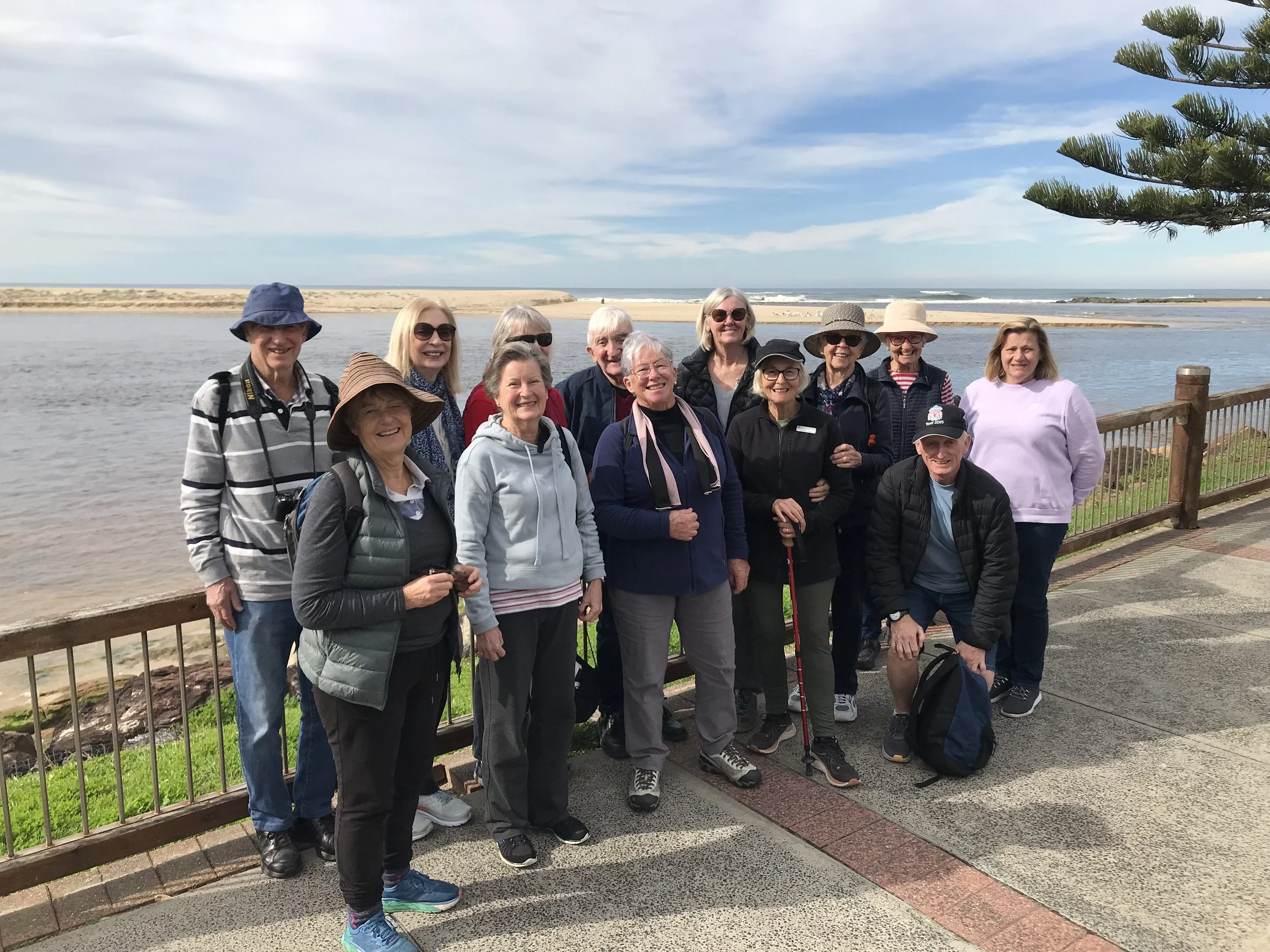 An enthusiastic group of walkers