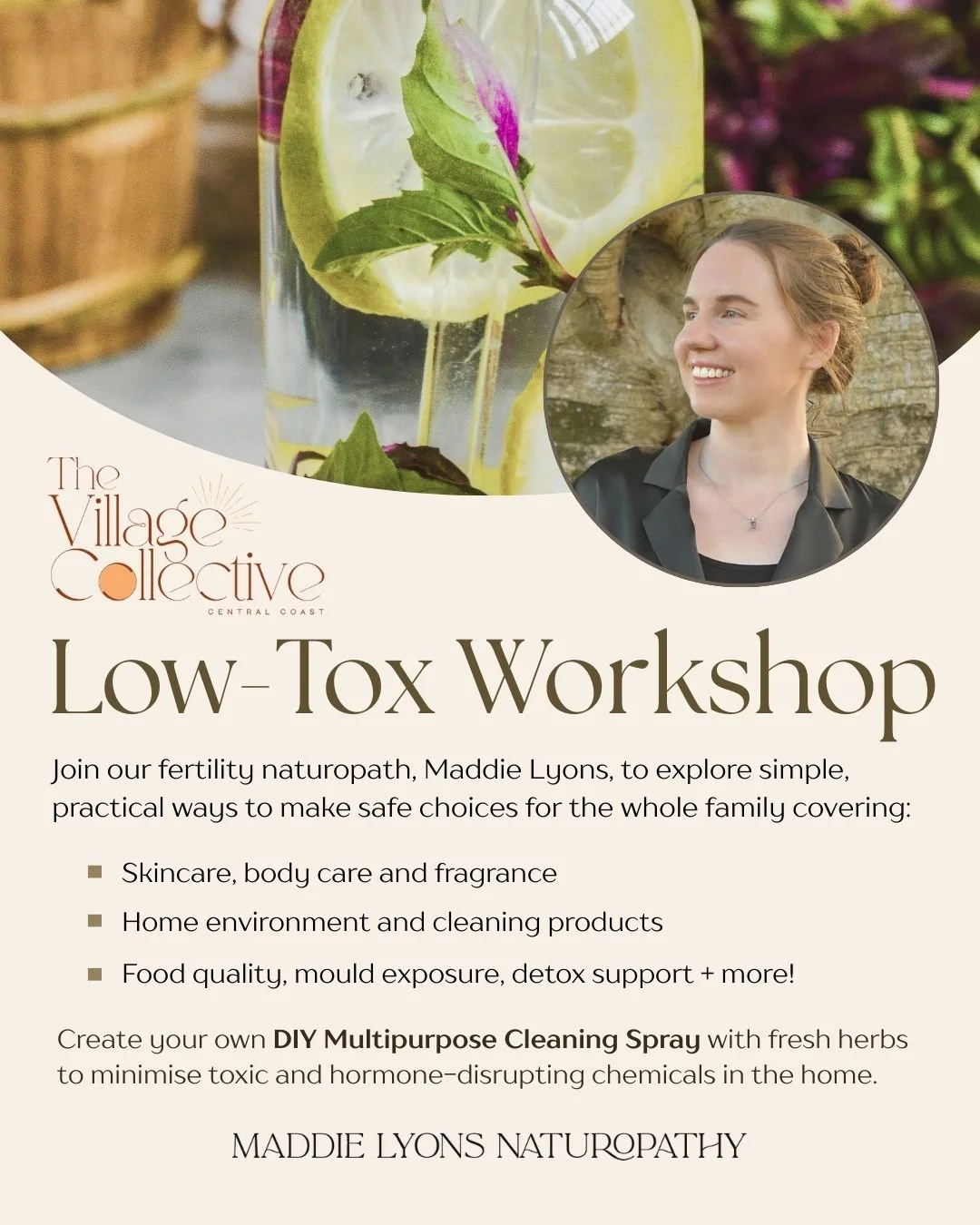 Low-Tox Workshop + DIY Herbal Multipurpose Spray