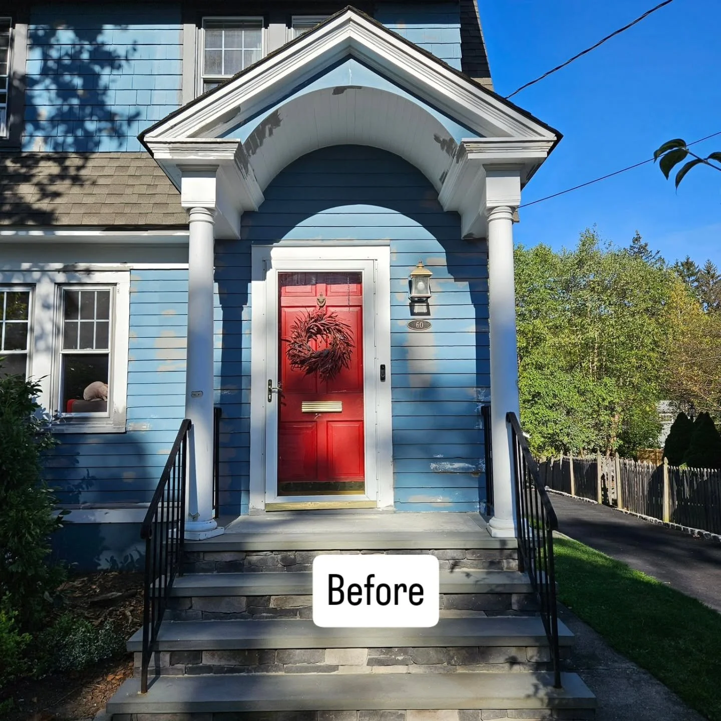 This curb appeal pop is for a repeat customer. We custom made these columns on site out of knotty alder to match the new door we installed.

#jbdbuilders #woodworking #JBDB #earlyamericanstyle #knottyalder #thepointersisters