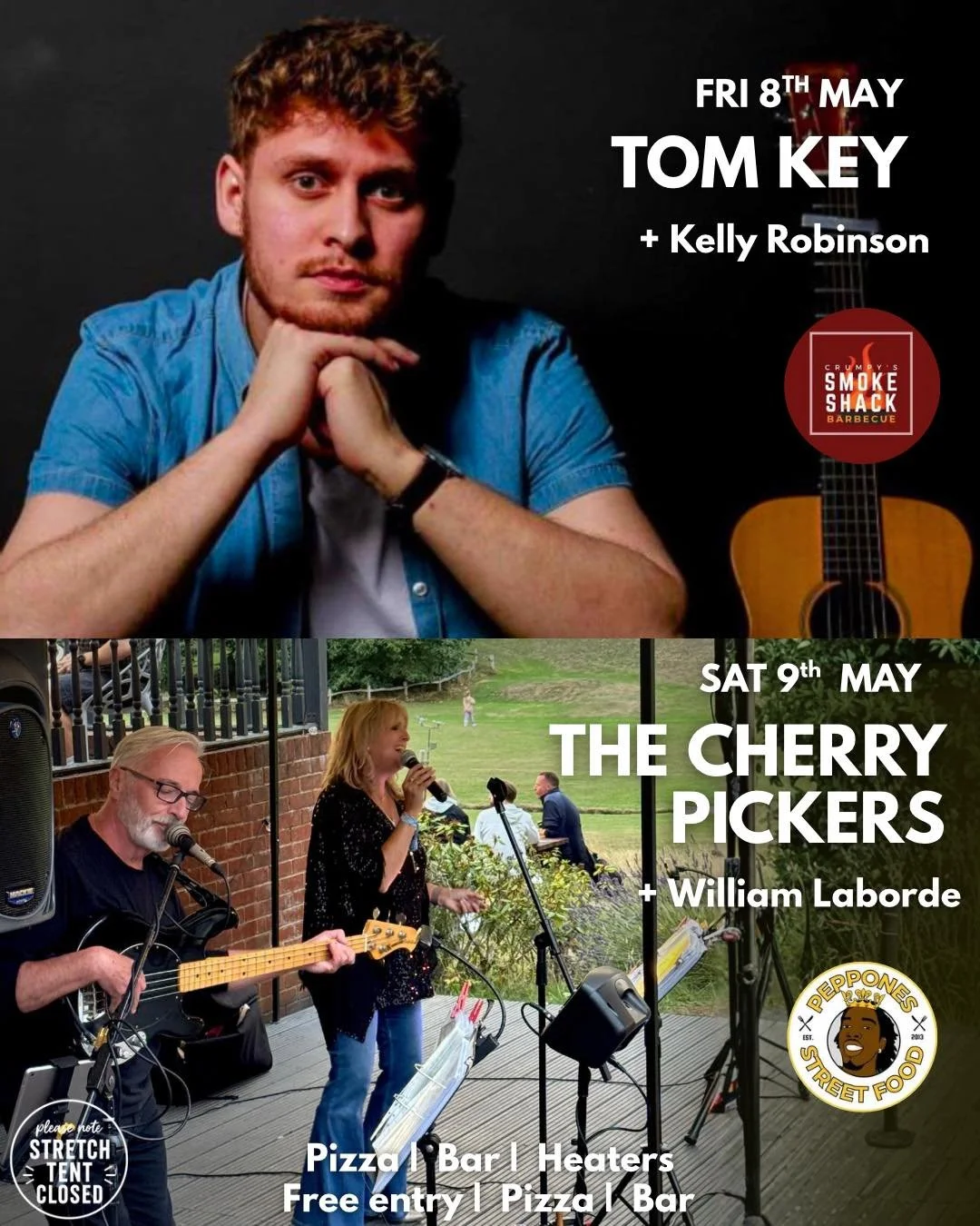 Live music every Friday AND Saturday at Birdies 🎶
Fridays were so packed last year, we&rsquo;ve added Saturdays too. Every weekend through to the end of September.

This weekend:

FRIDAY 8TH MAY
🎵 Tom Key + Kelly Robinson
🍕 Stone baked pizzas from