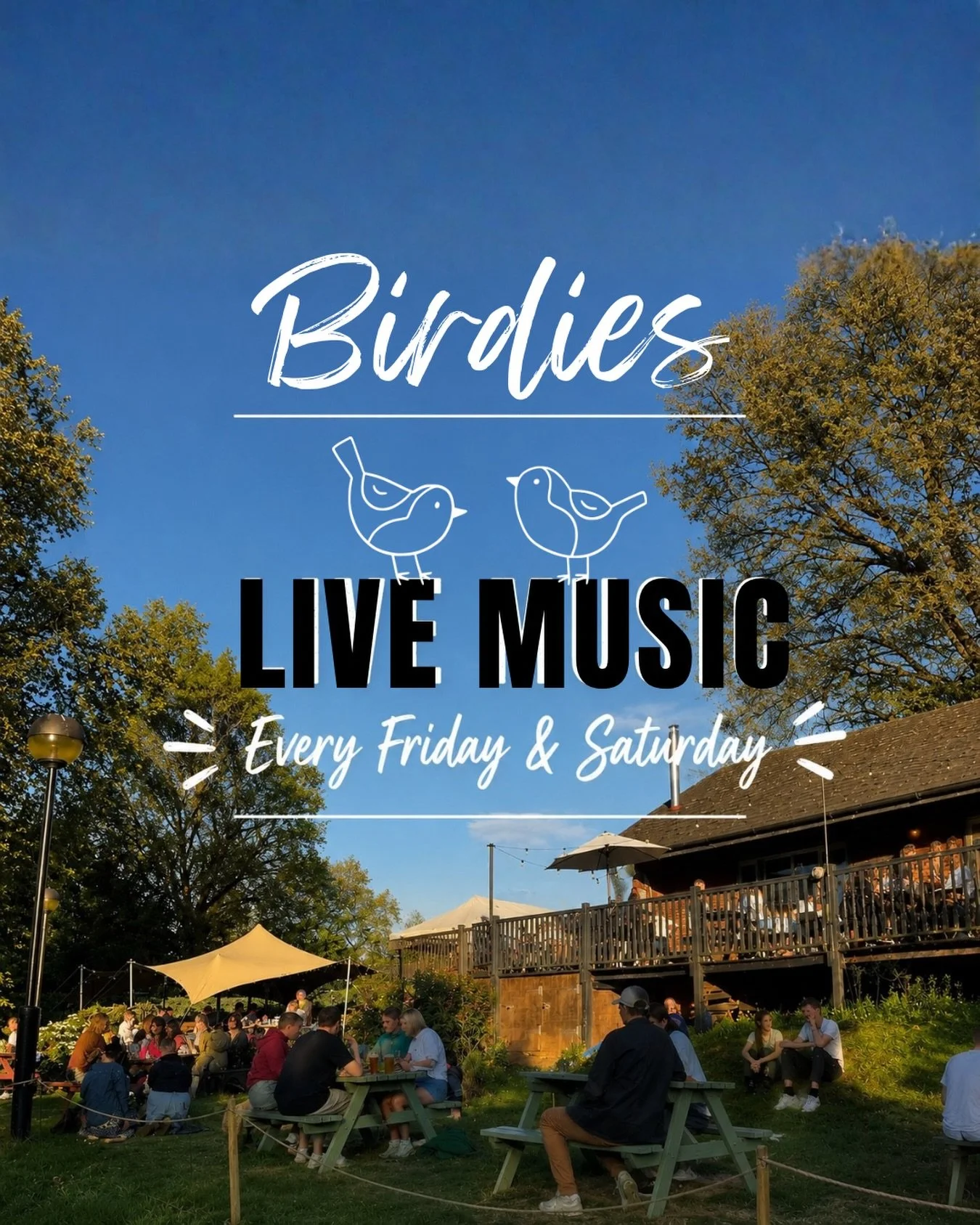 Live music every Friday &amp; Saturday at Birdies all through spring and summer ☀️🎶

Two nights every weekend of great musicians, fresh stone baked pizzas, guest food trucks, drinks in the sunshine and those relaxed Birdies evenings overlooking the 