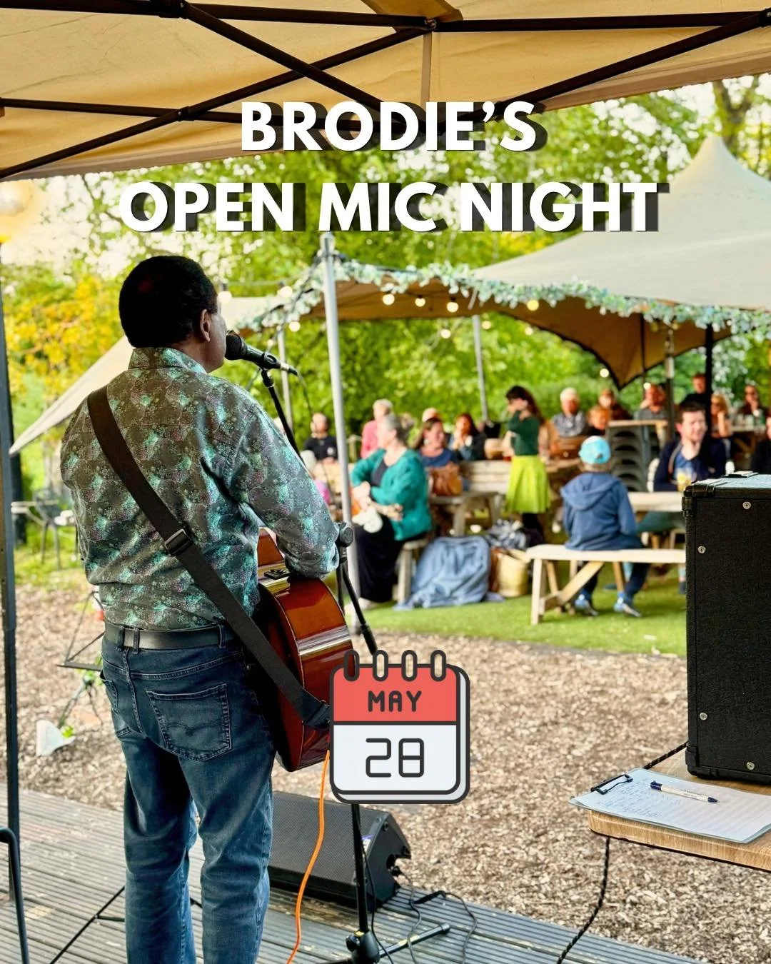 Brodie&rsquo;s Open Mic Night returns to Birdies on Thursday 28th May 🎶

Hosted by the legendary Brodie Mauluka alongside Jamie Barton (yes Jamie too) 🙌

After such a lovely first night last month, we&rsquo;re very excited to welcome Brodie&rsquo;s