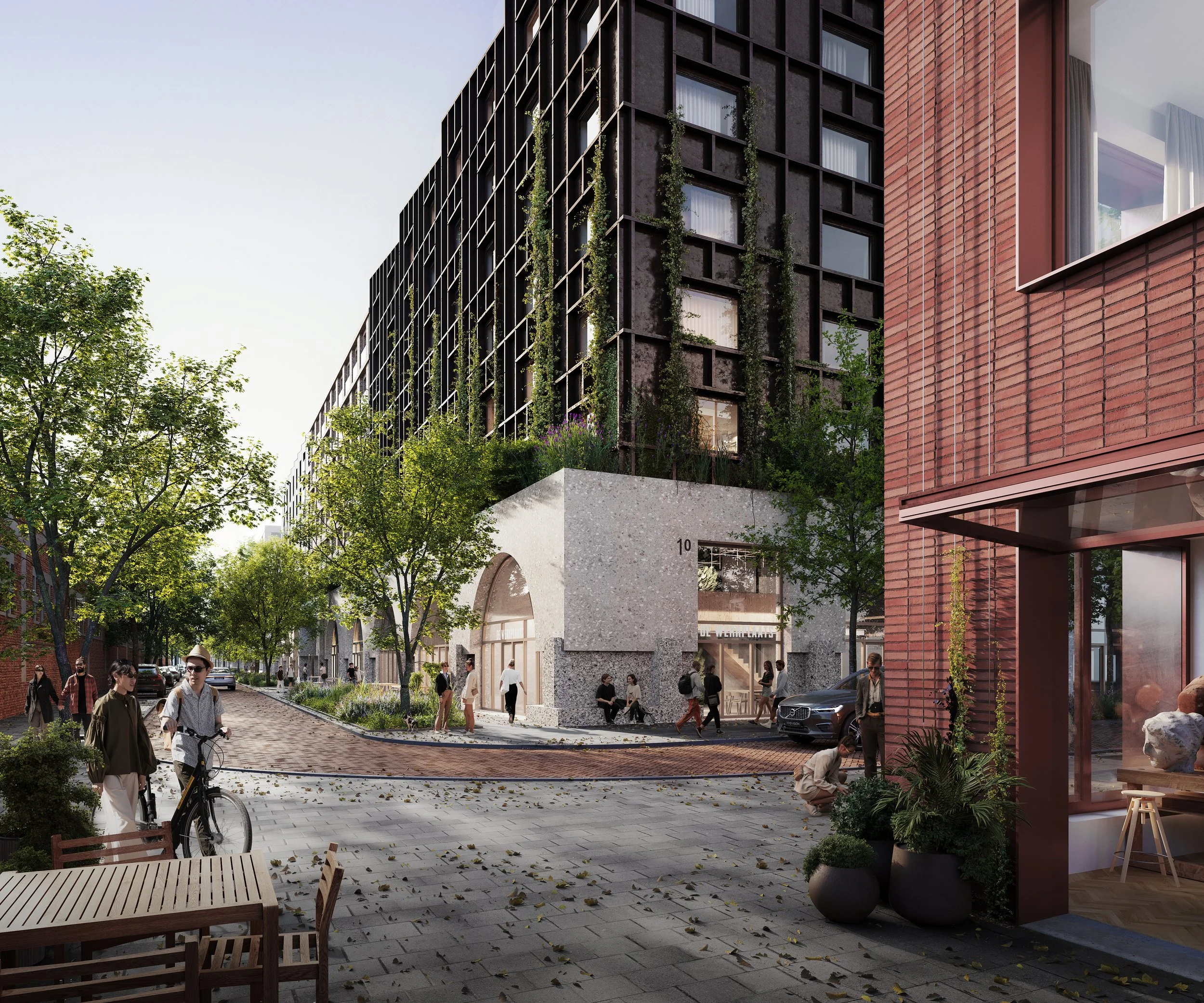Ieder woongebouw kent een eigen identiteit en wordt gedragen door de Oerplint.