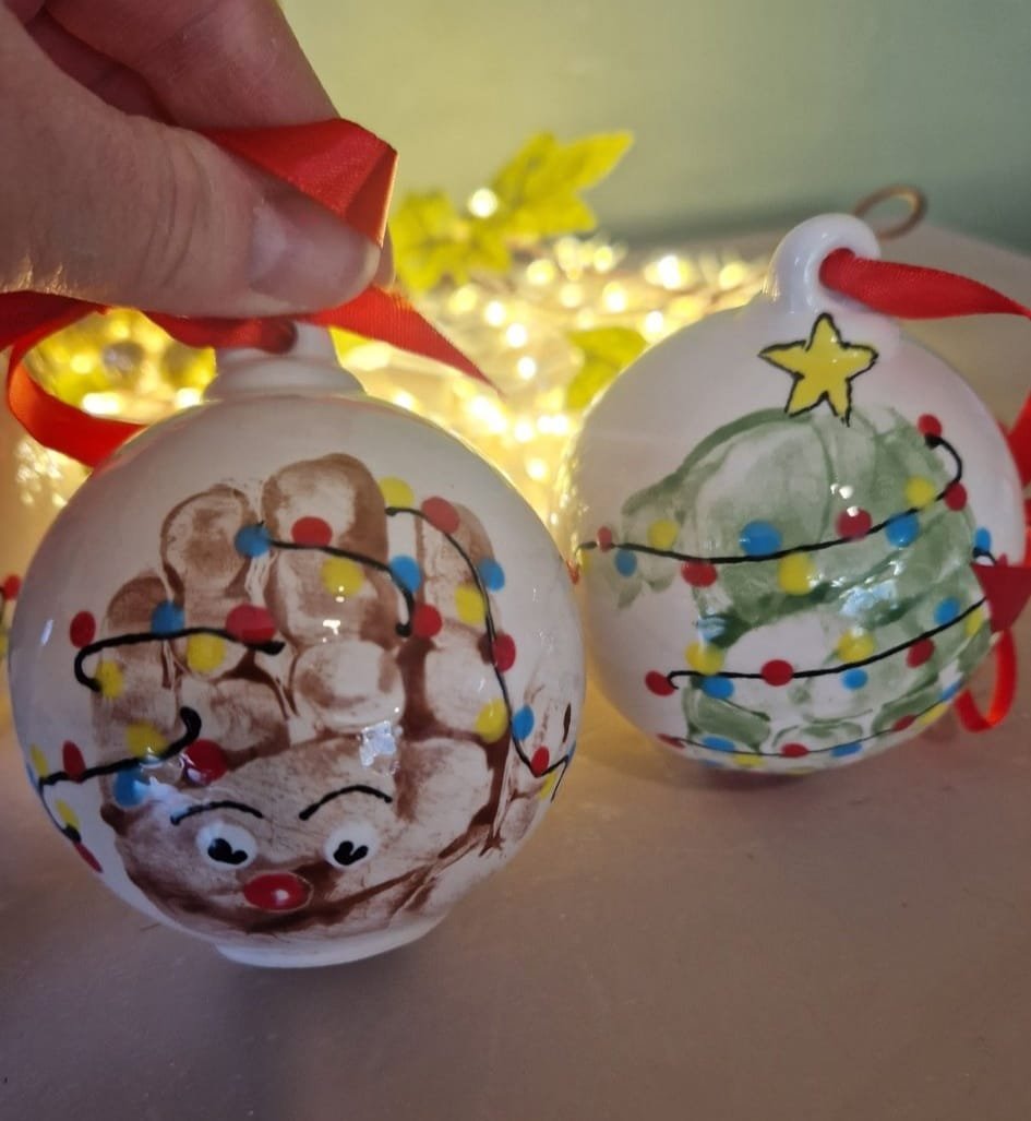 Christmas Pottery painting