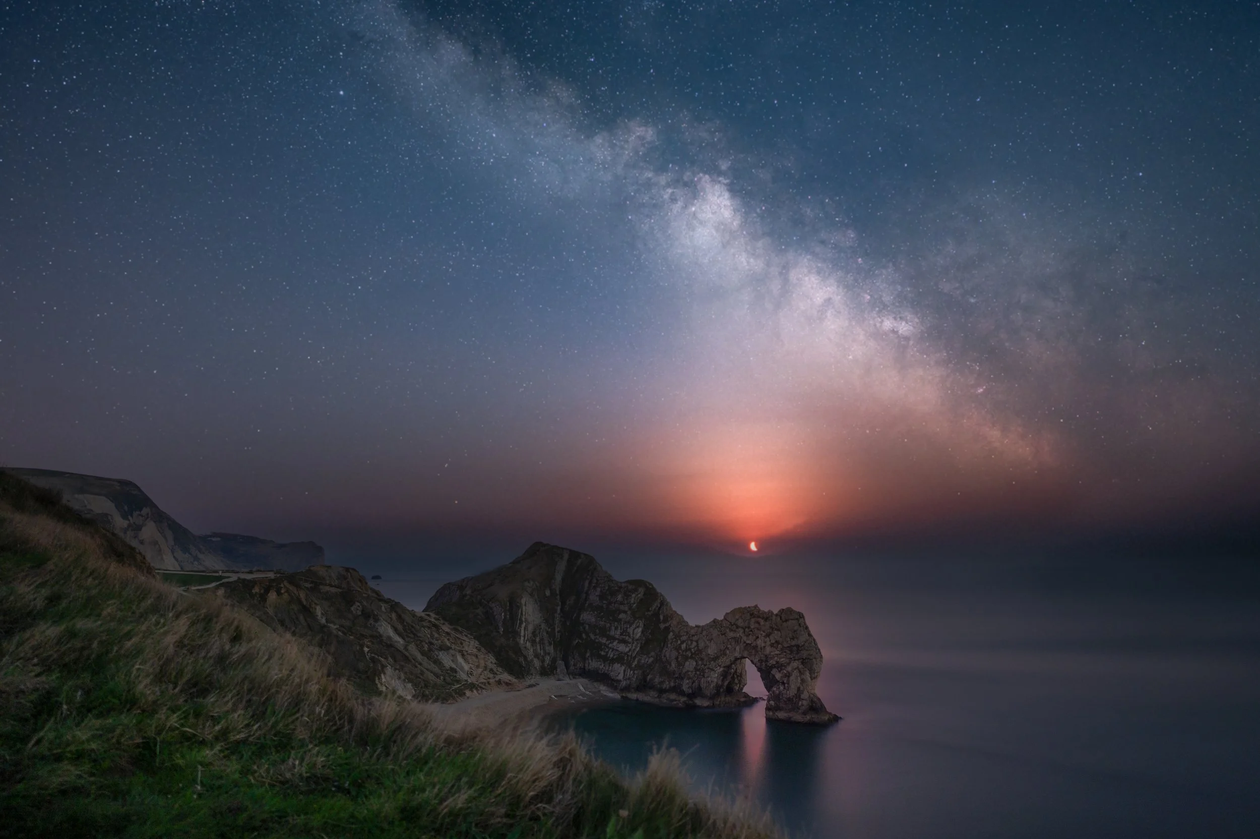 Moonrise, Durdle Door, Dorset, UK