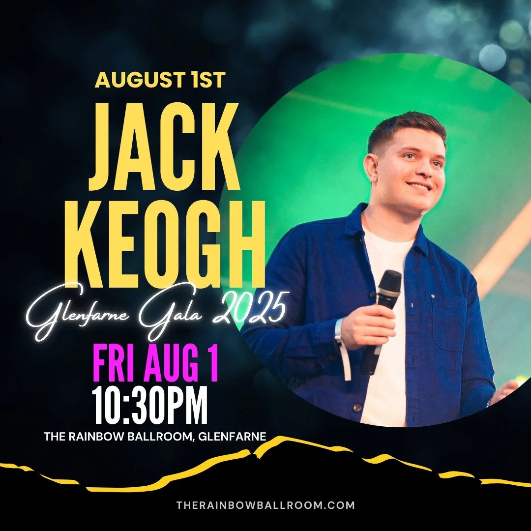 Final reminder - TONIGHT AUG 1!
An amazing night of music ahead tonight as Jack Keogh and his band take the stage at The Rainbow Ballroom. So excited for this! For more details about Glenfarne Gala events this weekend check out the schedule on our Fa
