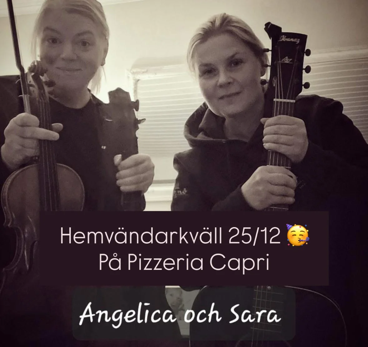Hemvändarkväll på Pizzeria Bella Capri
