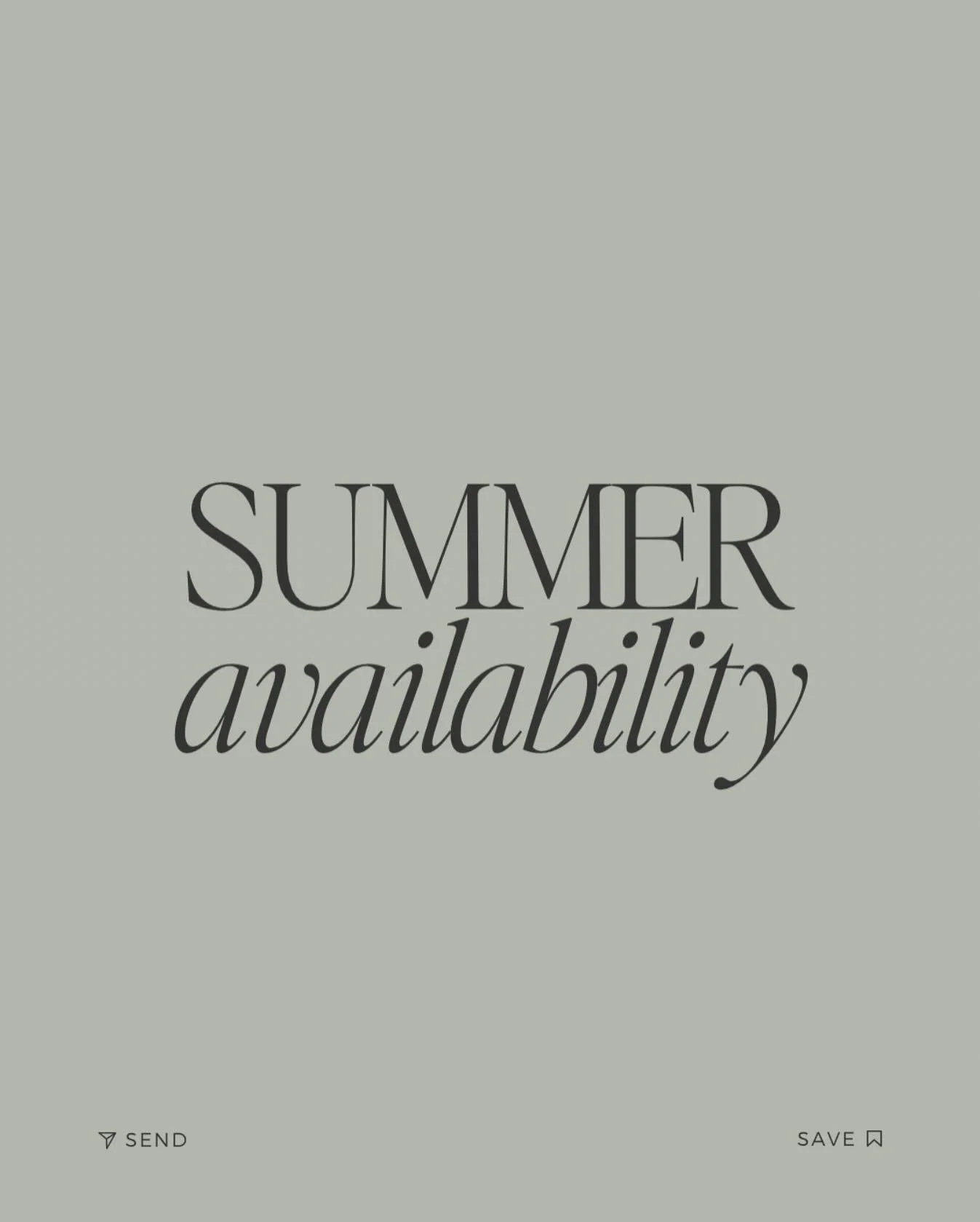 been a little MIA.. life has been life-ing
Butttt summer availability is up ☀️

If you do not see a time that works, I will always try to accommodate one! 
See you soon 🤍