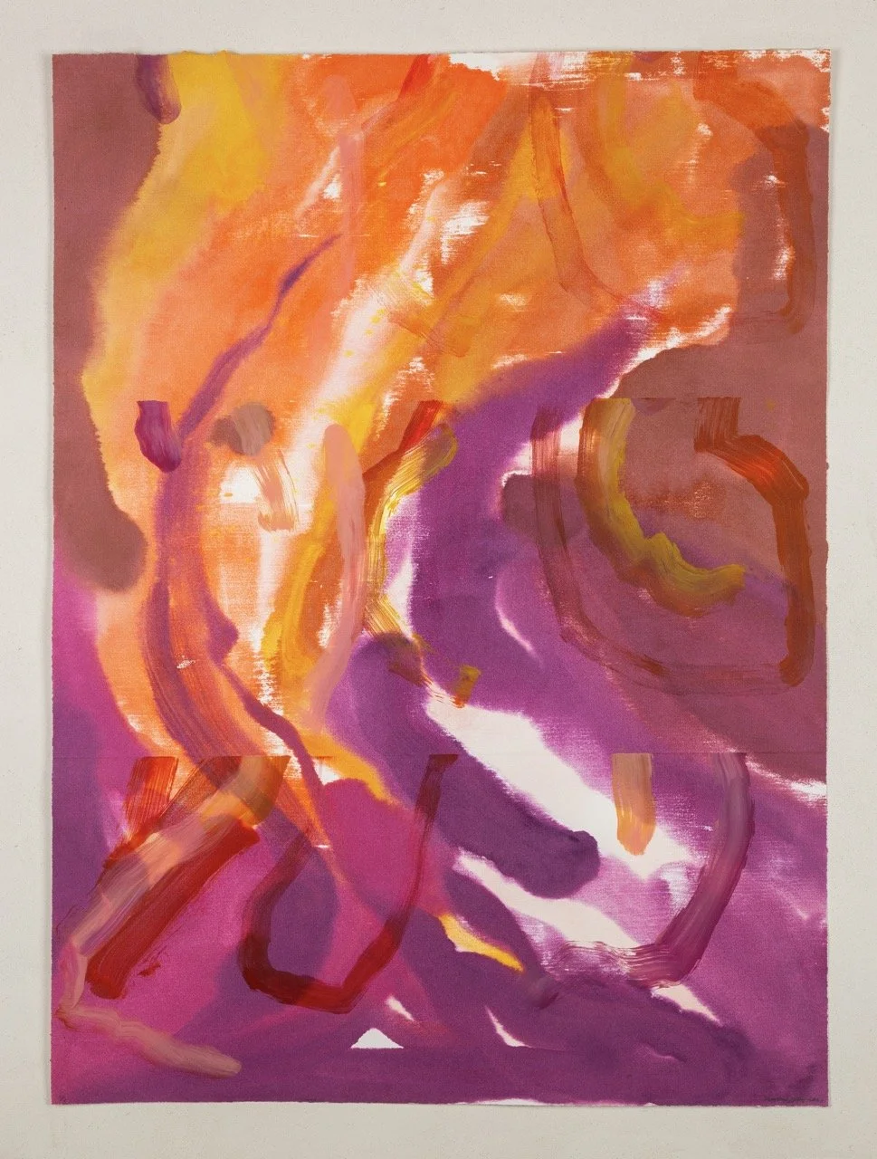 Heather Day
Occluded Fronts No. 15, 2022
Monoprint made from wood and steel matrix  
39 x 29 in.