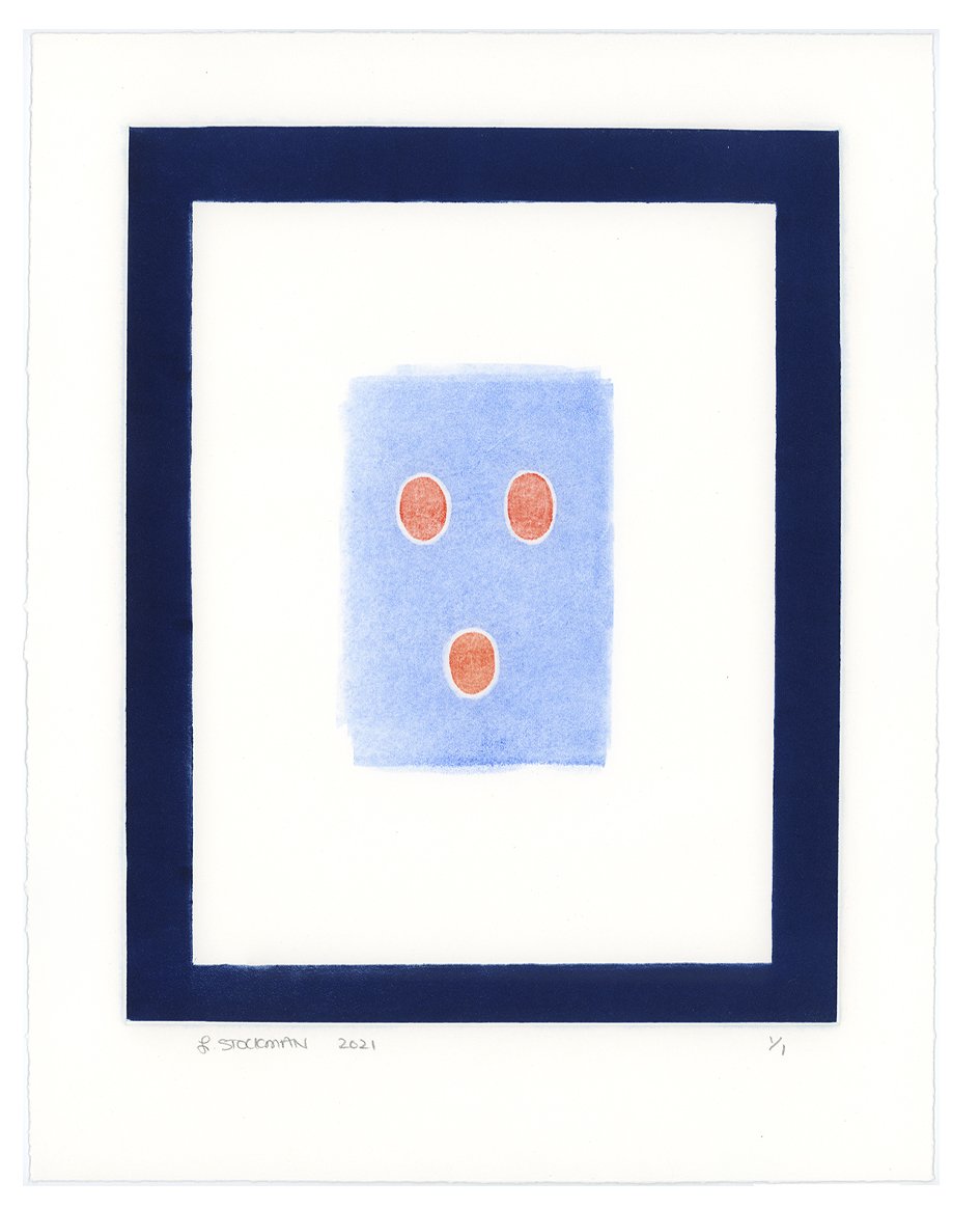 Three Dots, 2021, Monoprint