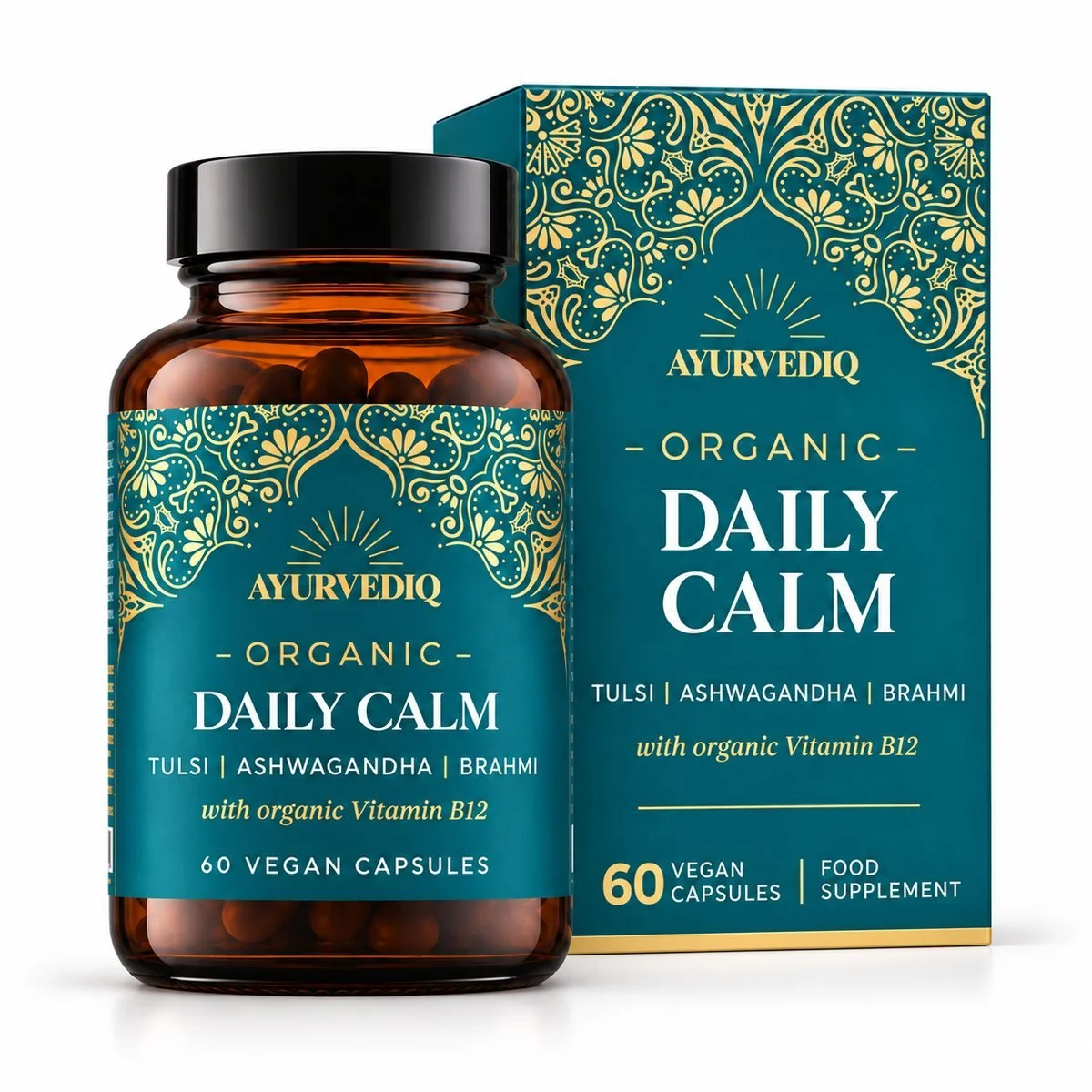 Ayurvediq Daily Calm 2 bottle and carton.jpg