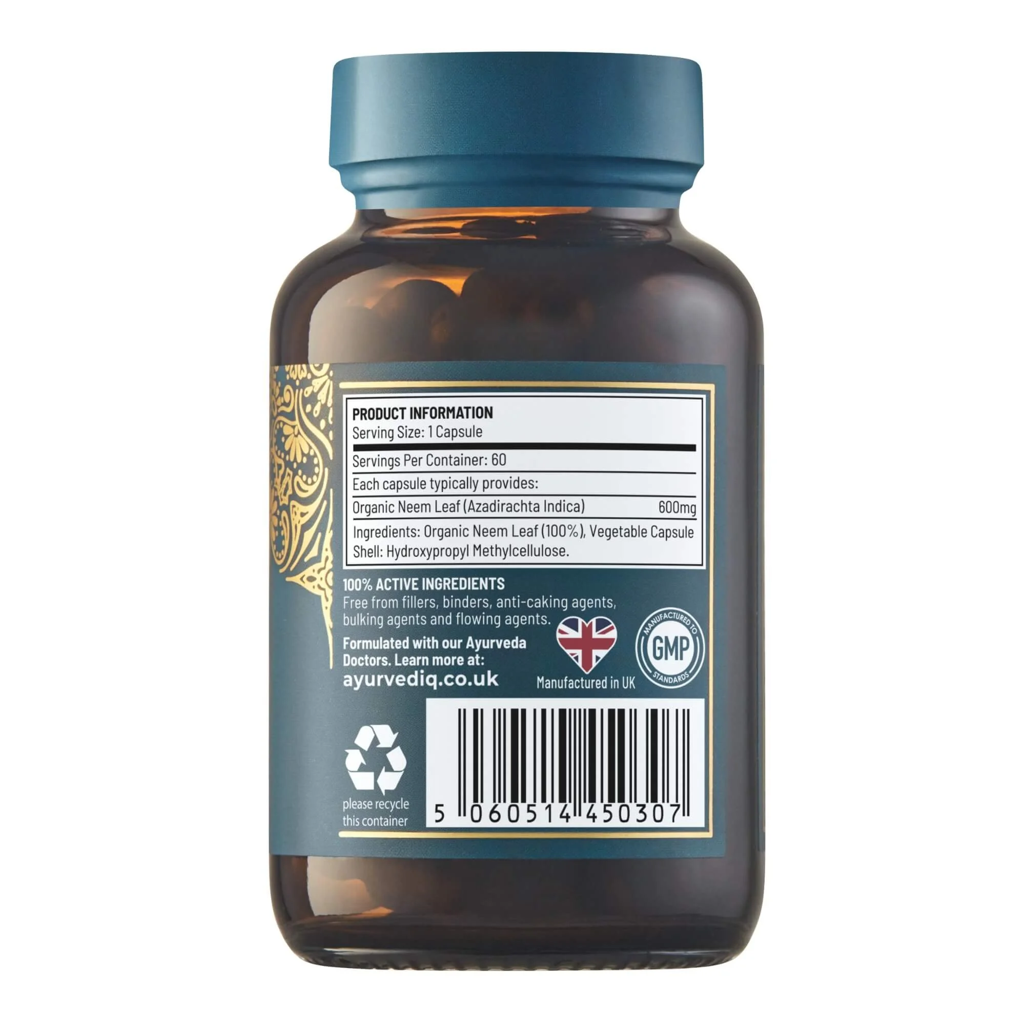 Ayurvediq - Organic Neem 60s - Back.jpg