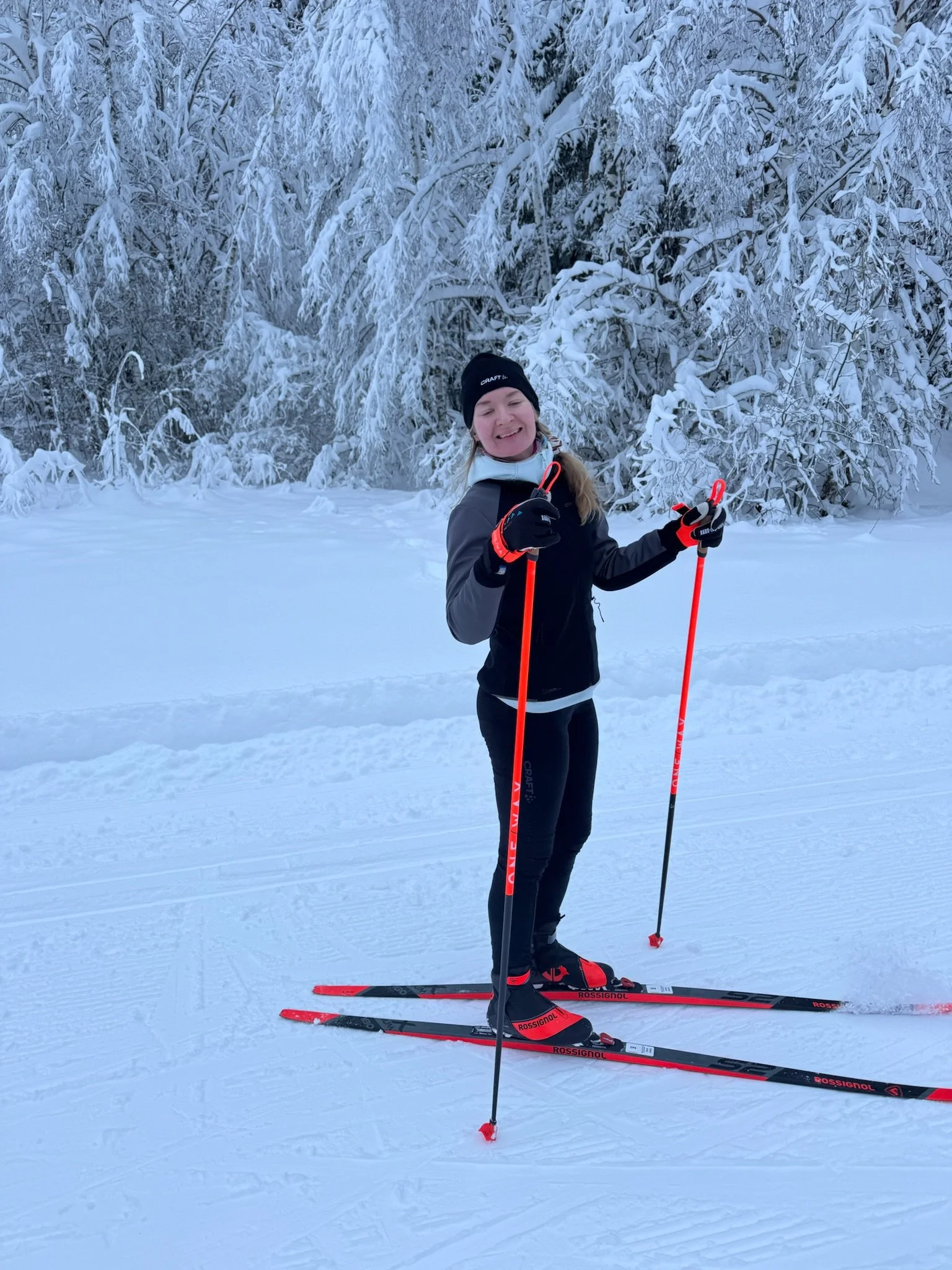 Skidpremiär/ Cross-country skiing 