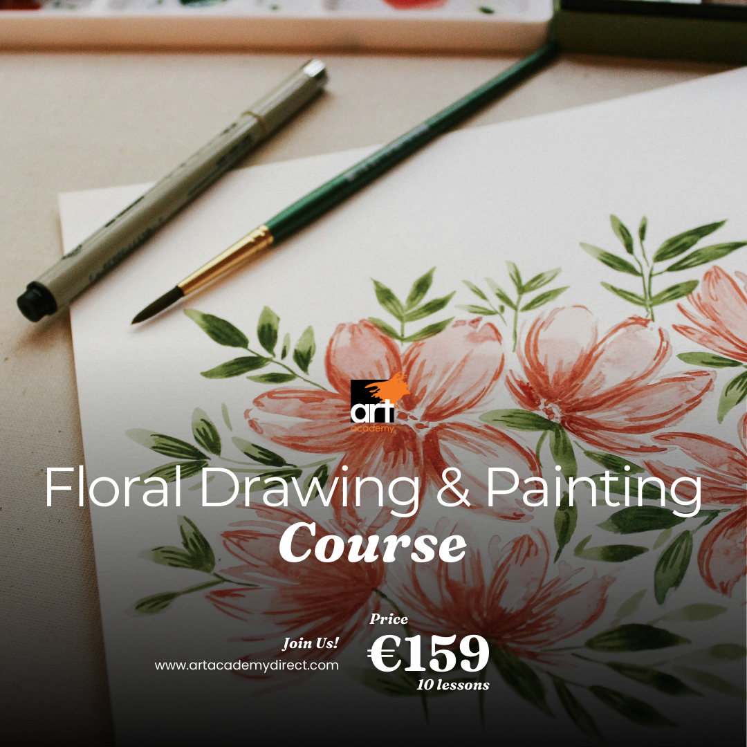 Floral Drawing & Watercolour Painting Course