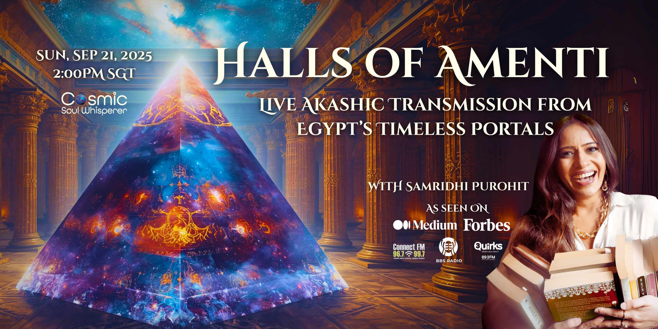 Halls of Amenti: Akashic Transmissions from the Pyramids & Sphinx - Singapore