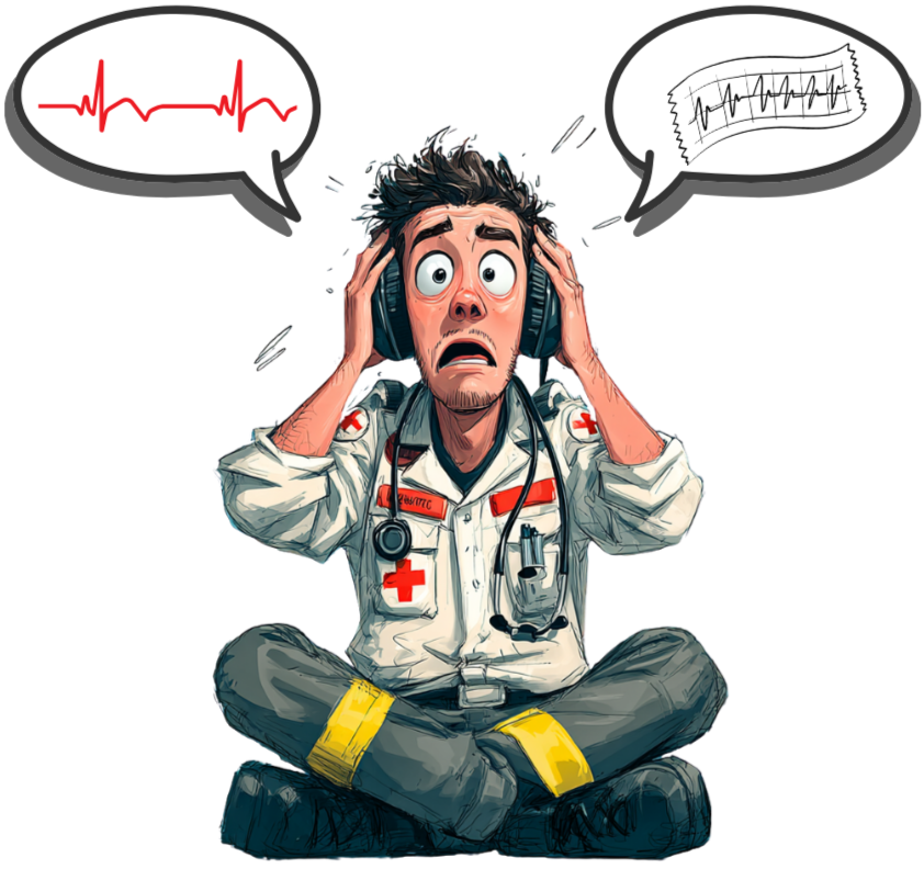 Confused student paramedic