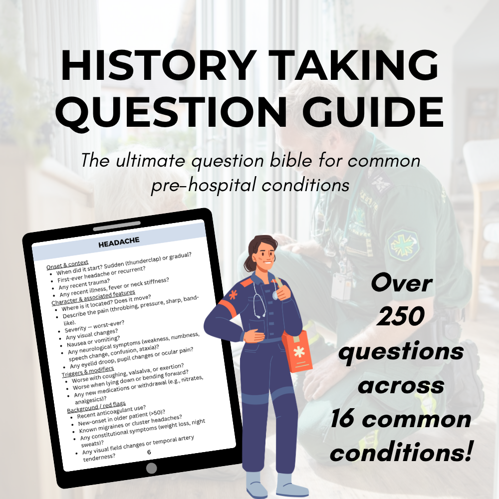 History Taking Question Guide PDF