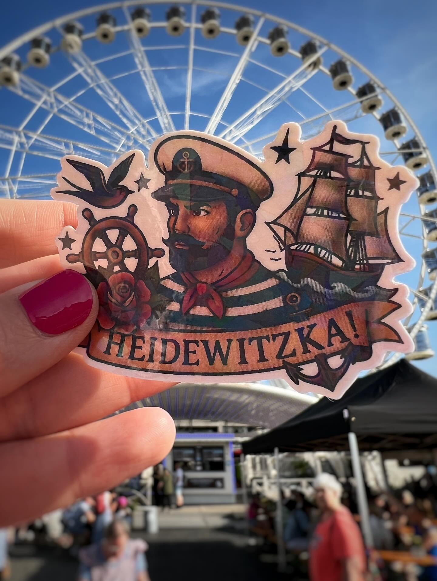 Heidewitzka, Herr Kapit&auml;n ⛵️ Ab sofort gibt&lsquo;s diesen tollen Aufkleber bei uns 

#heidewitzkaherrkapit&auml;n #aufkleberliebe #k&ouml;ln #k&ouml;lle #doodledom