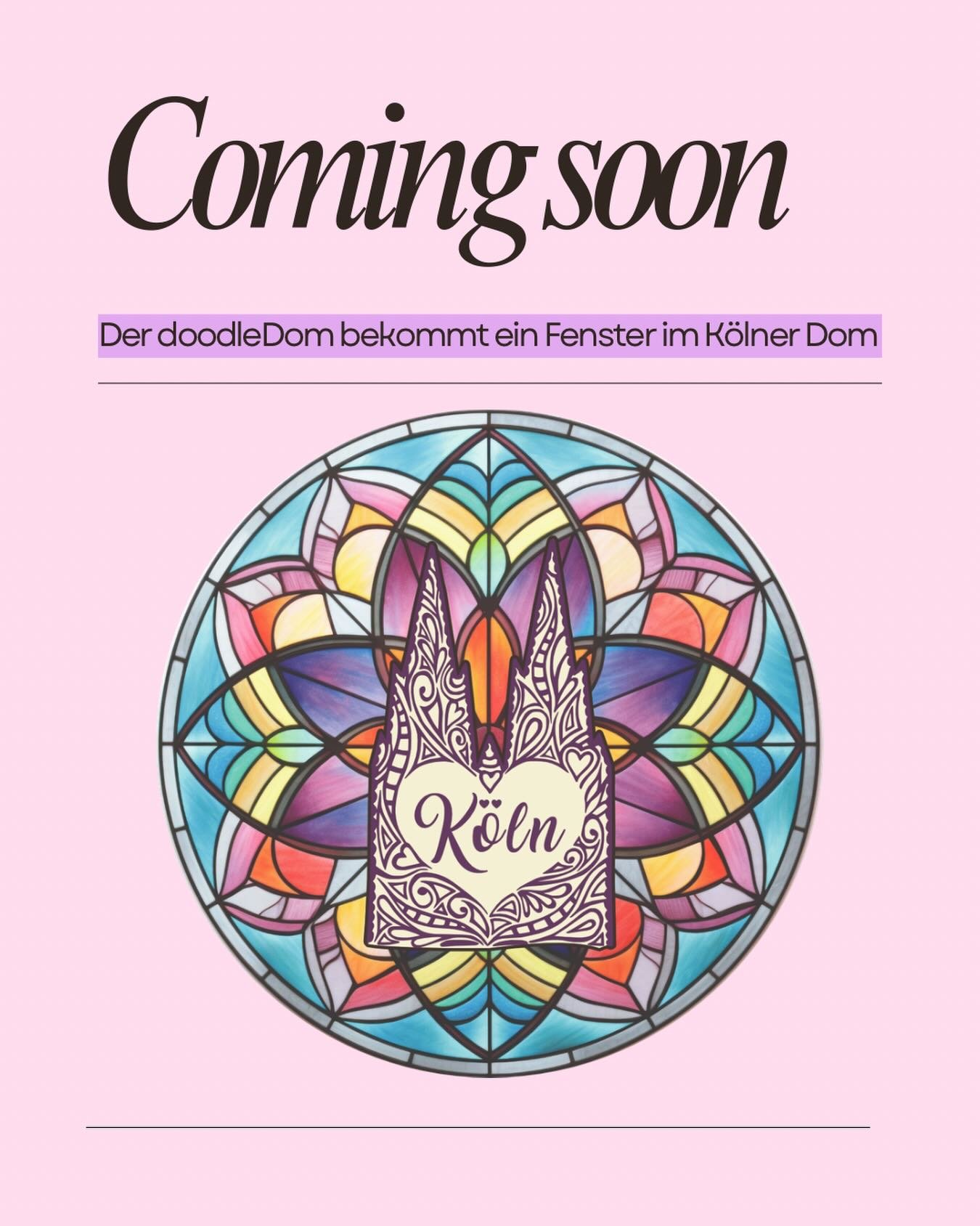 Lange war es ein Geheimnis, aber heute d&uuml;rfen wir es endlich verk&uuml;nden: Der doodleDom bekommt ein eigenes Fenster im K&ouml;lner Dom

Wir sind sooo doll aufgeregt und sind so gespannt, auf das finale Ergebnis.

Hier seht ihr den Entwurf.

D