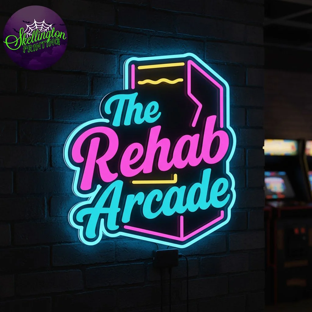 The Rehab Arcade Neon Sign
