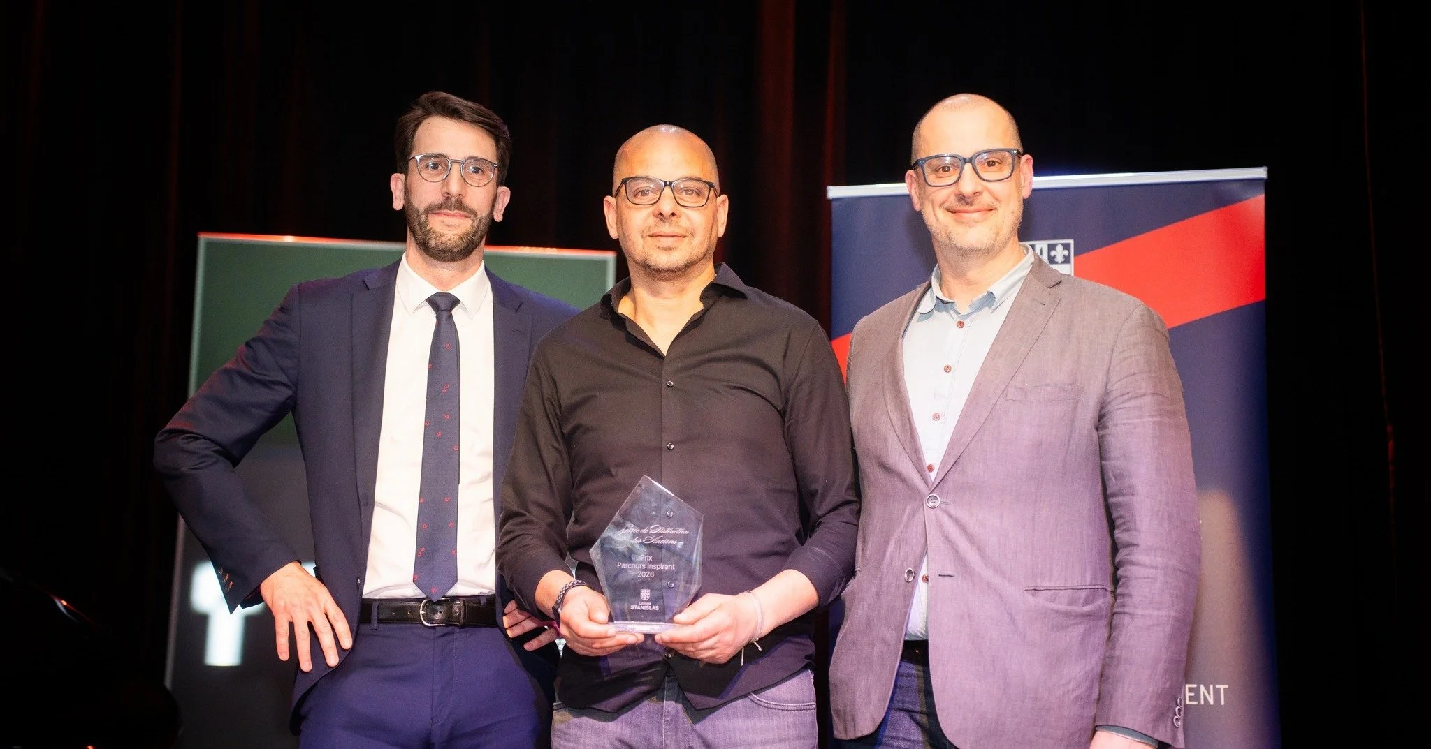 Tudor Radulescu and Rami Bebawi receive a distinction from Collège Stanislas.