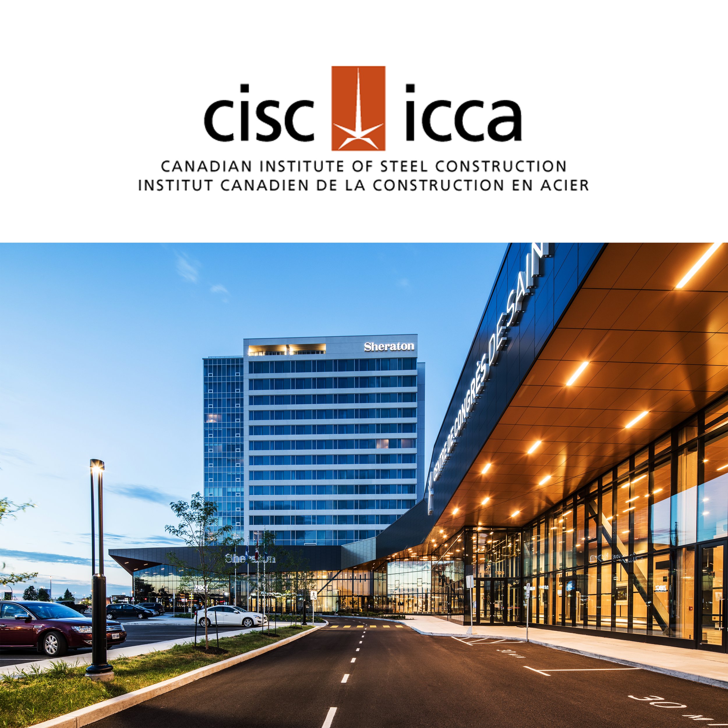 Institut Canadien de la Construction en acier // Triple Lauréat 2018 // Centre des congrès et hôtel de Saint-Hyacinthe