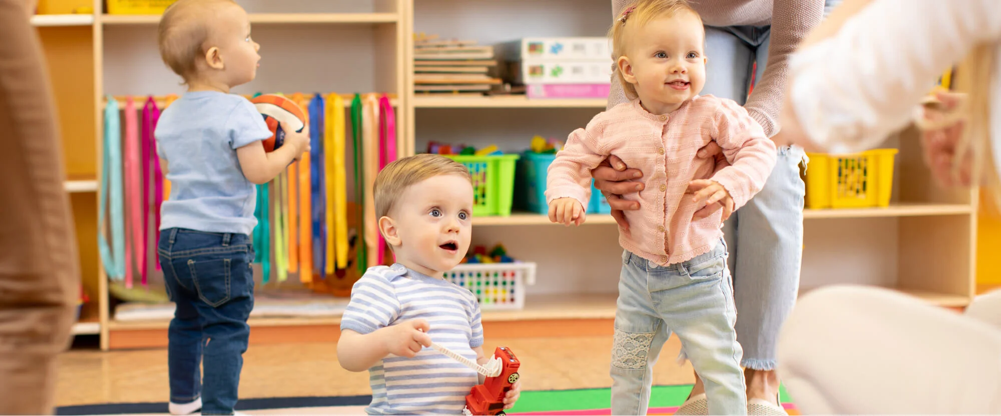 Get a cleaning while your little learns with BuckleBath days at partner daycare centers and preschools.  