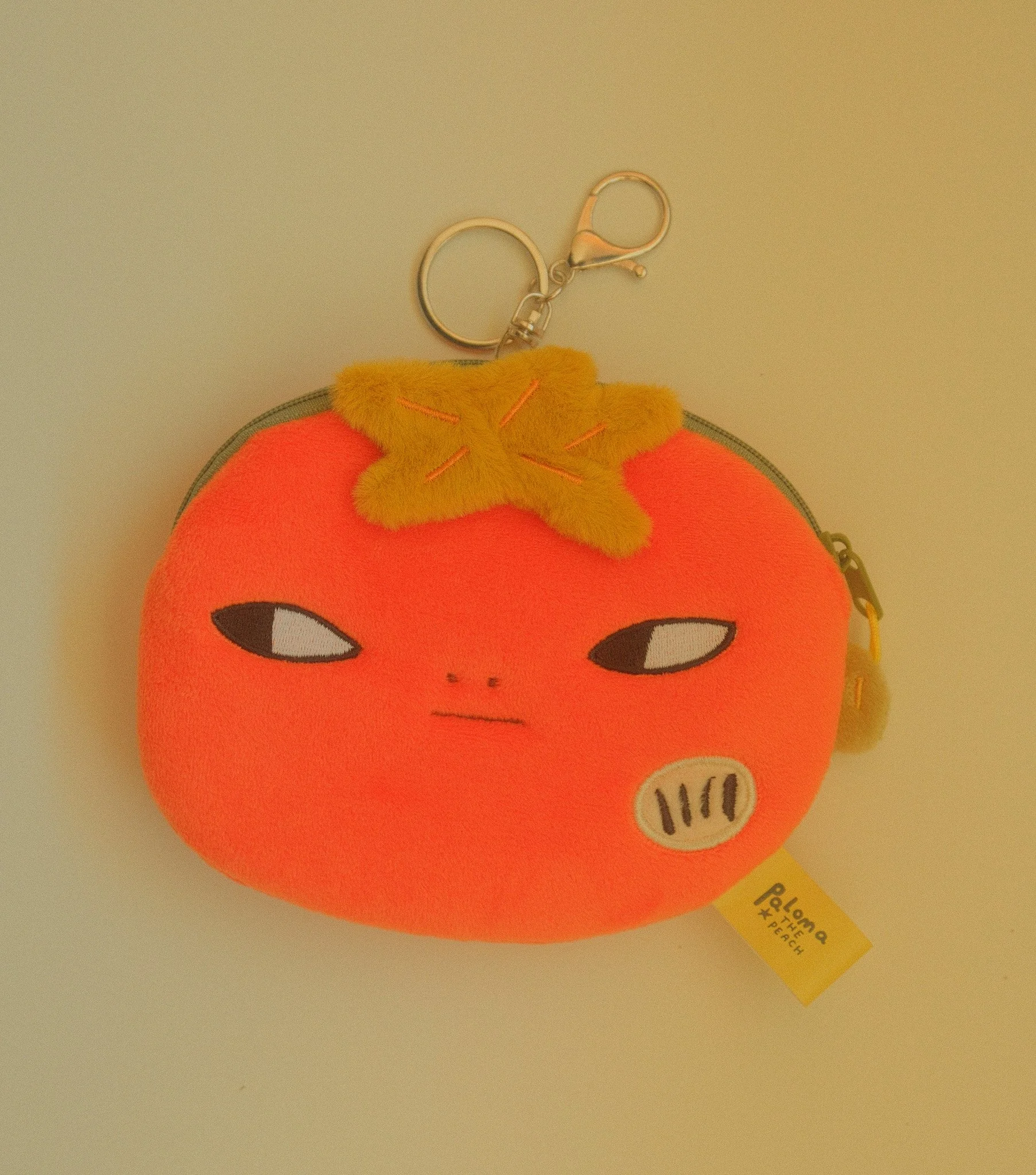 tomato plush zipper pouch
