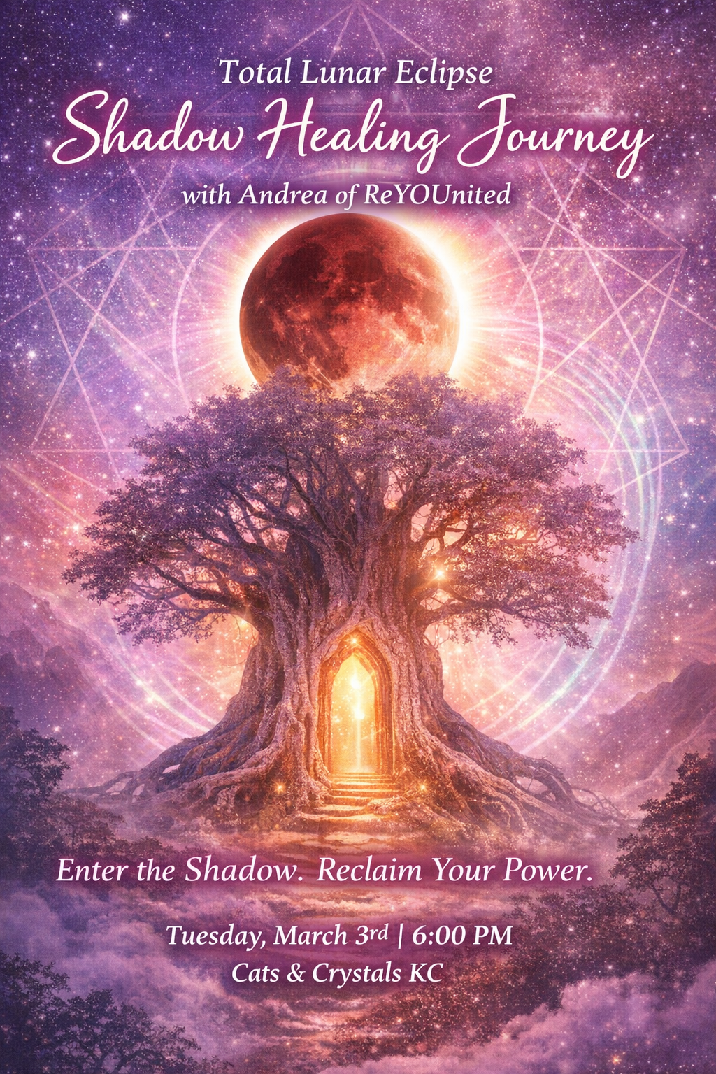 Total Lunar Eclipse Moon in Virgo Shadow Healing Journey with ReYOUnited