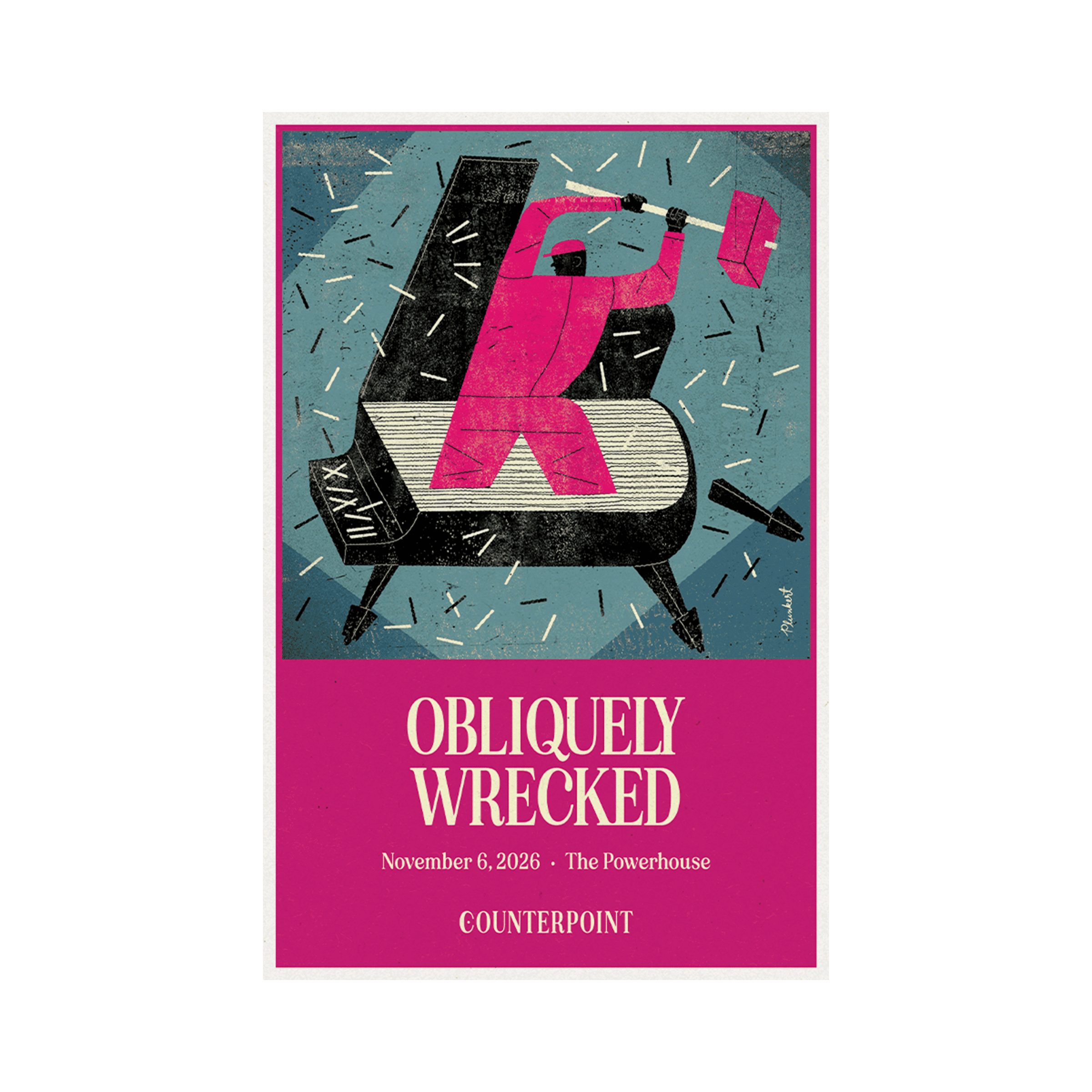 Obliquely Wrecked Poster