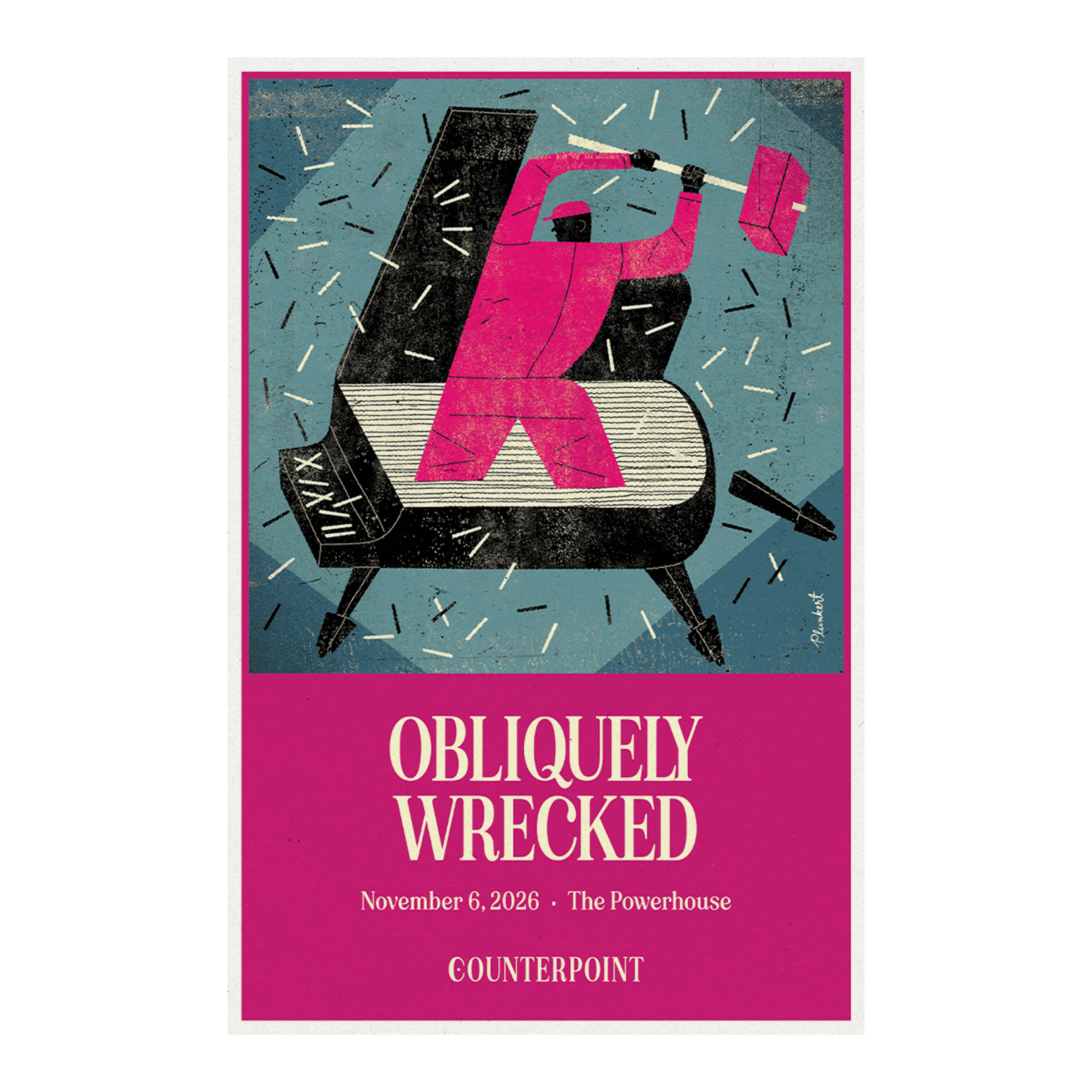 Obliquely Wrecked Poster