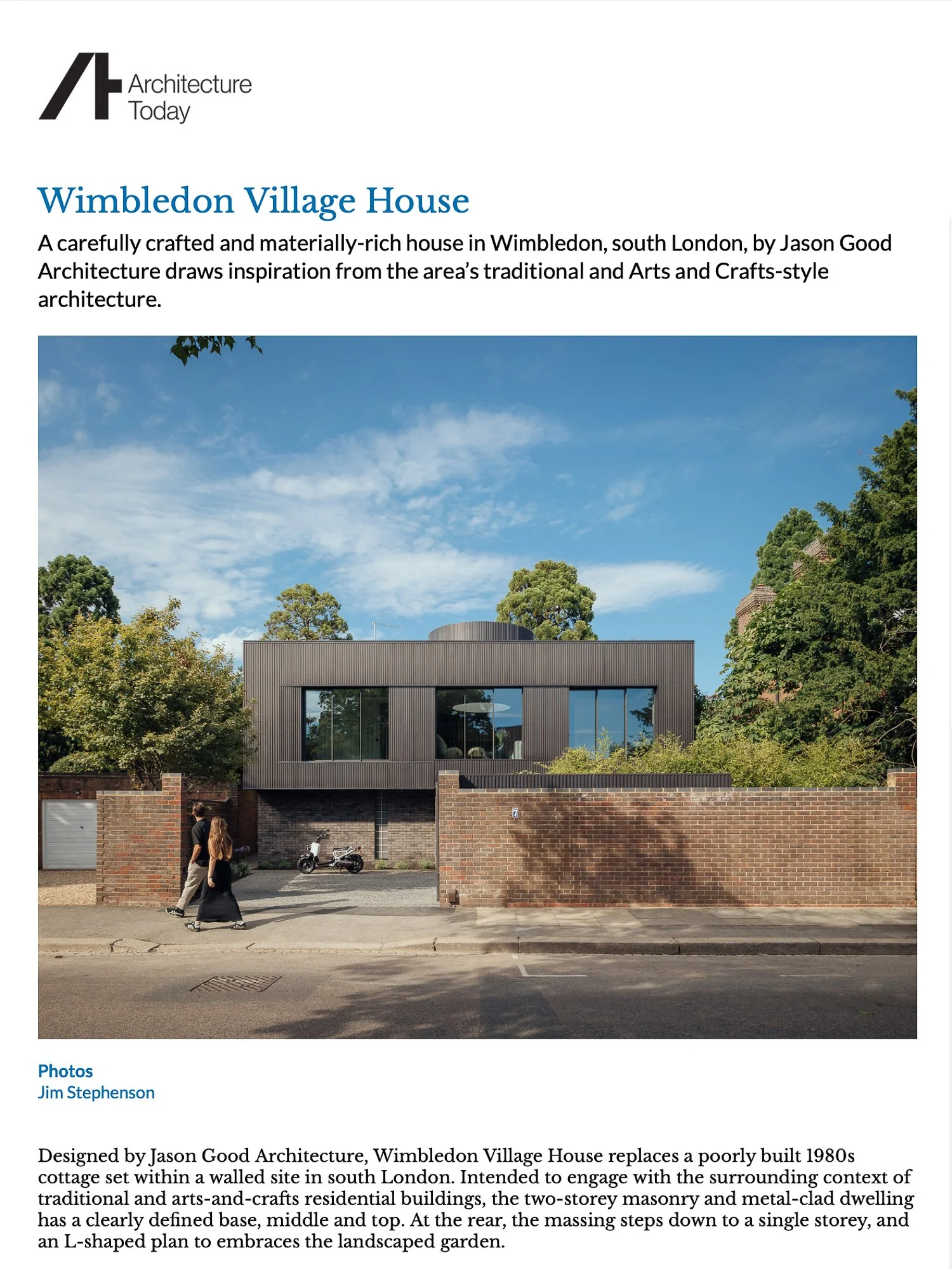 Architecture Today, 13 January 2025, 1/5