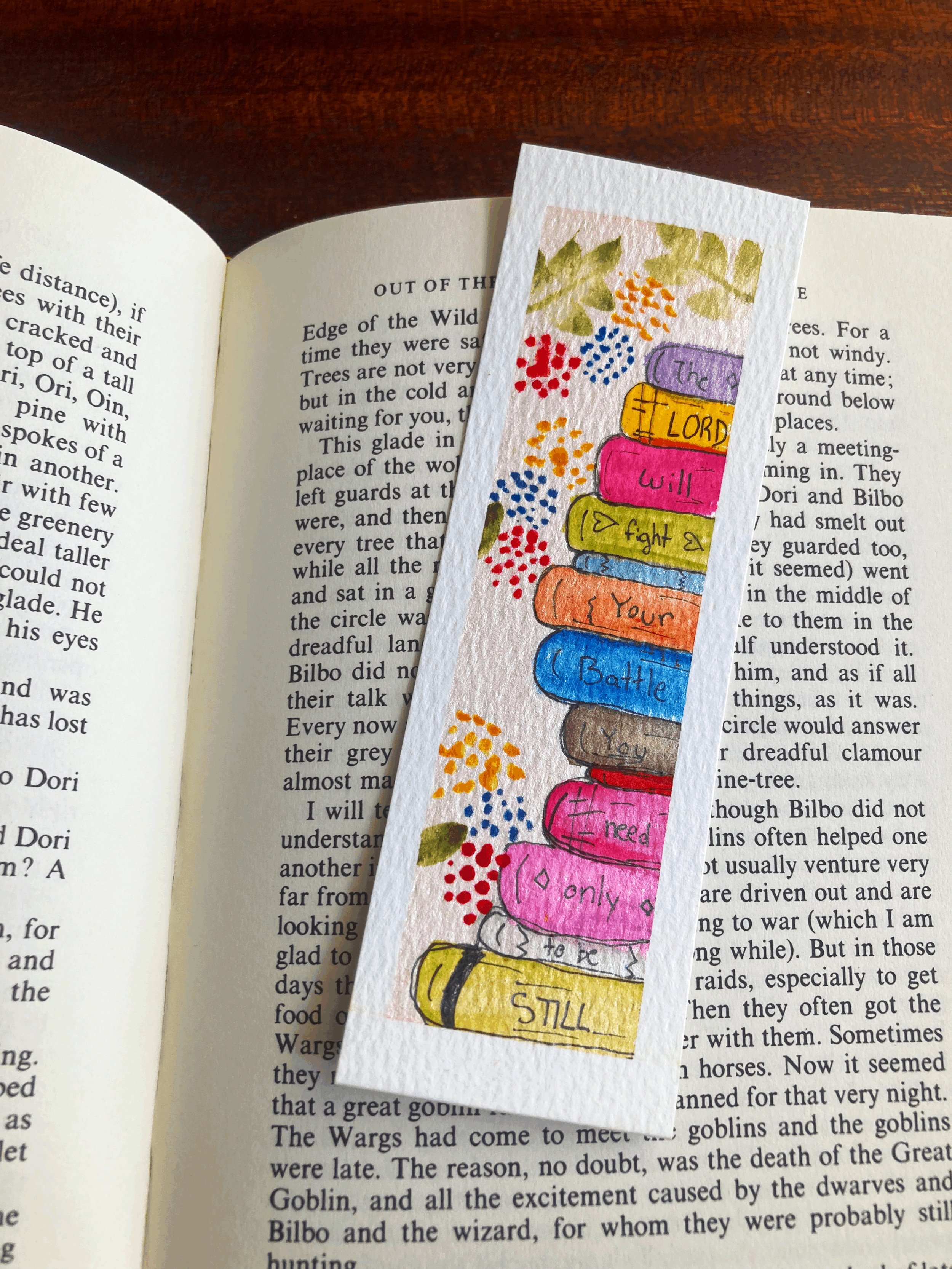Inspirational Bible Verse Stacked Books Bookmark