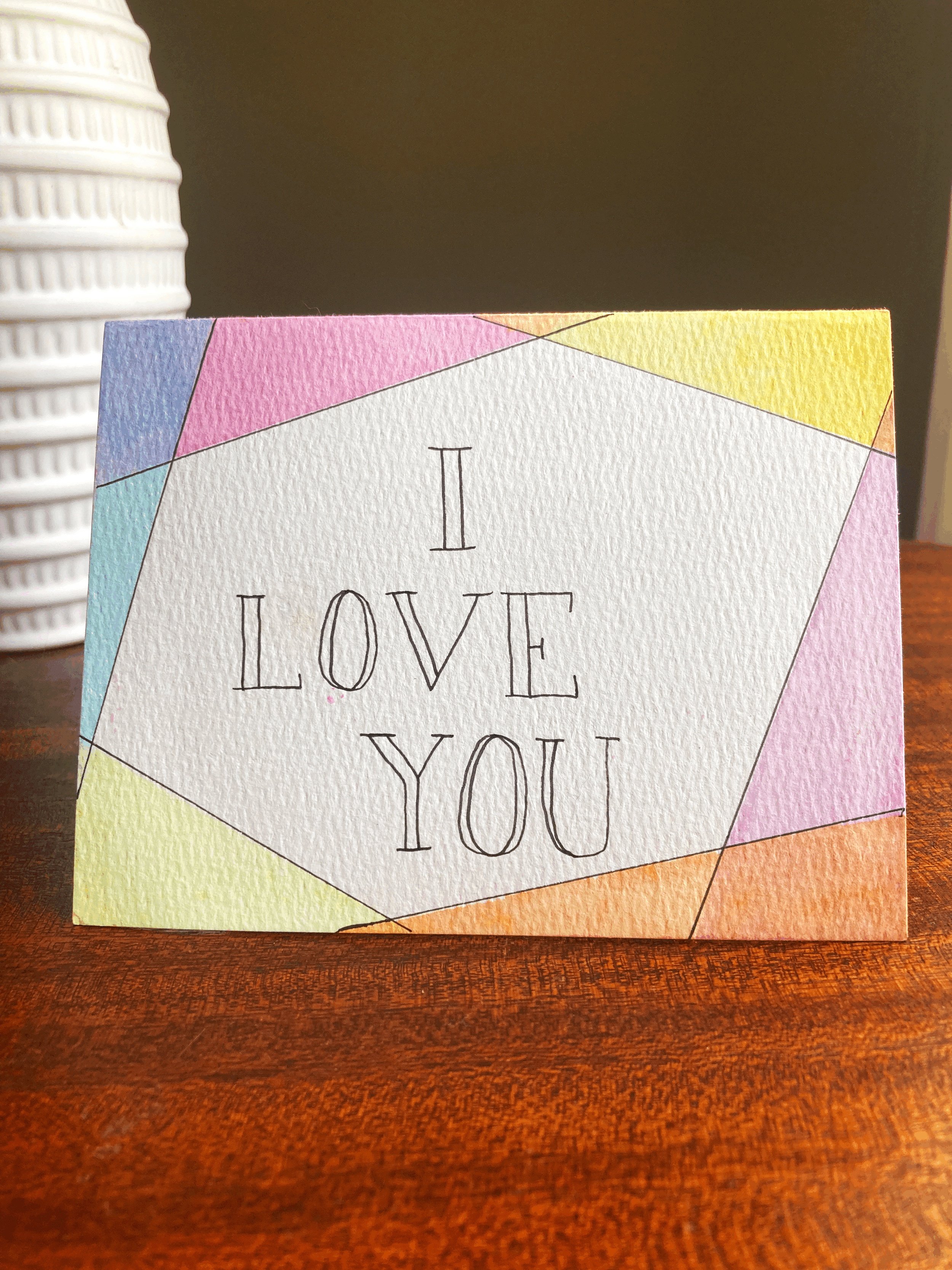 Pop-Up Watercolor Greeting Card