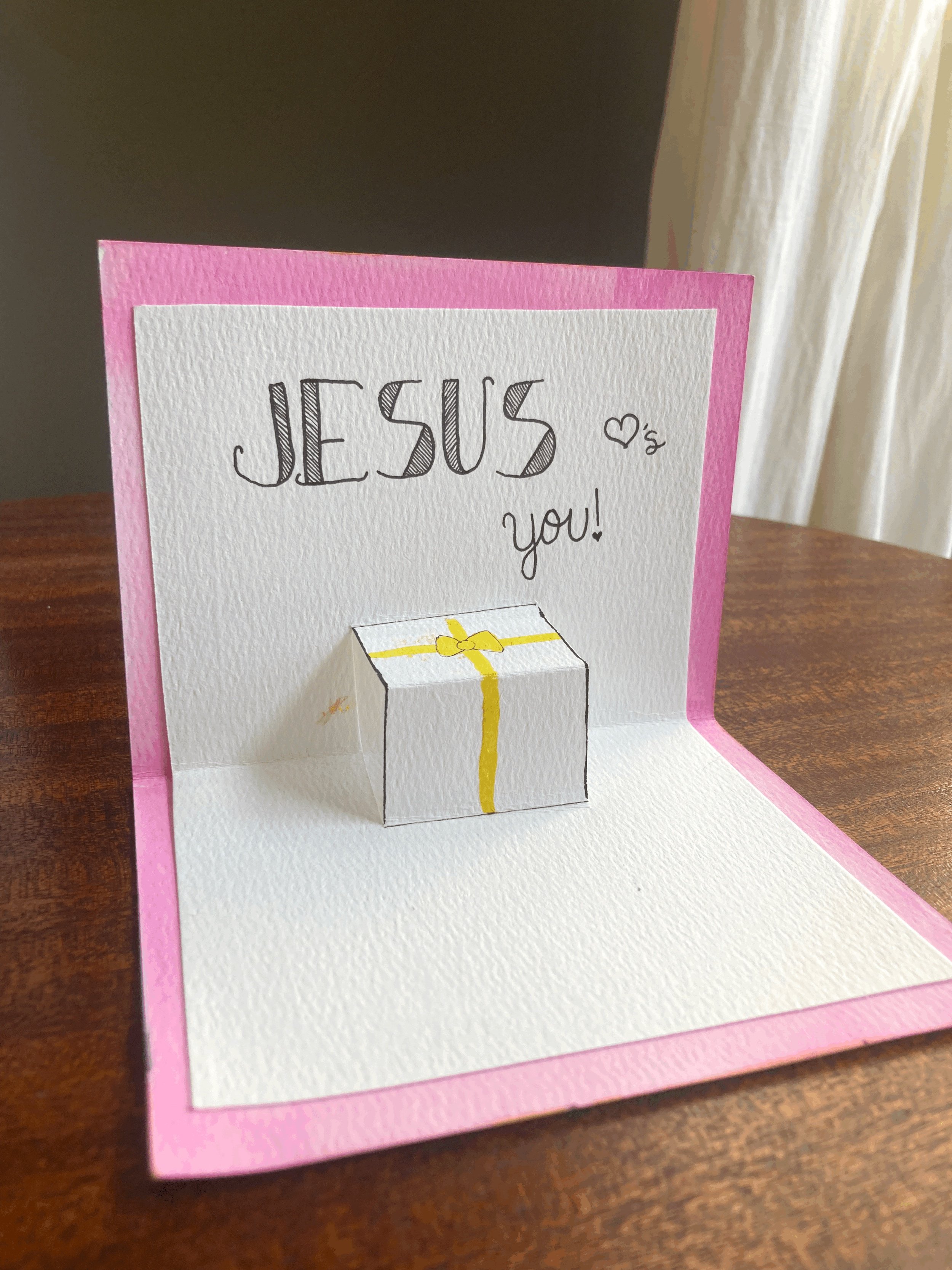 Pop-Up Watercolor Greeting Card