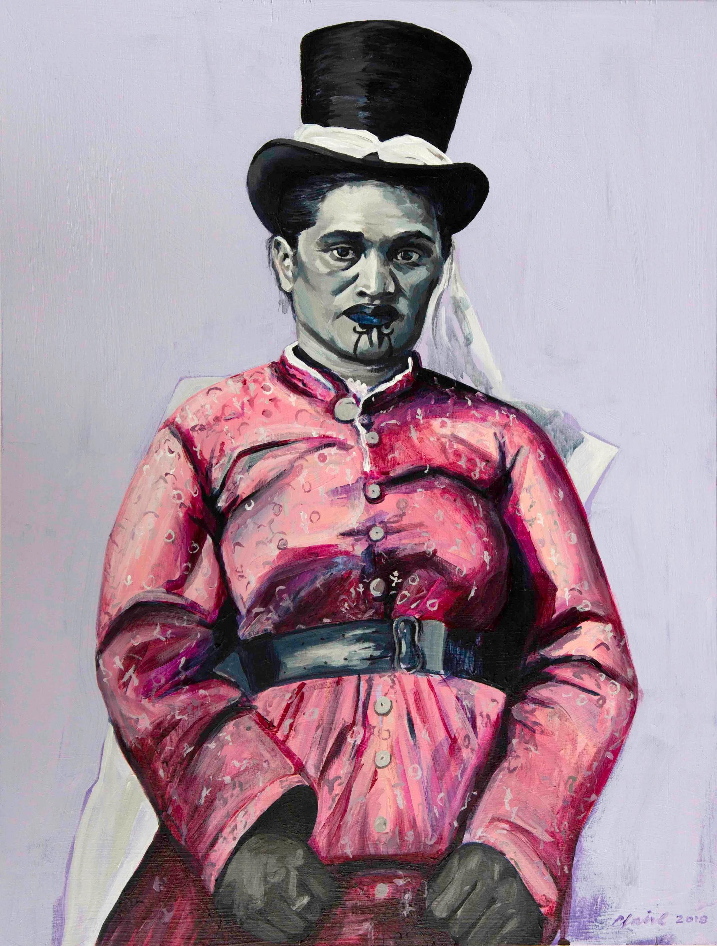 Magical Woman, Acrylic on wood panel, SOLD