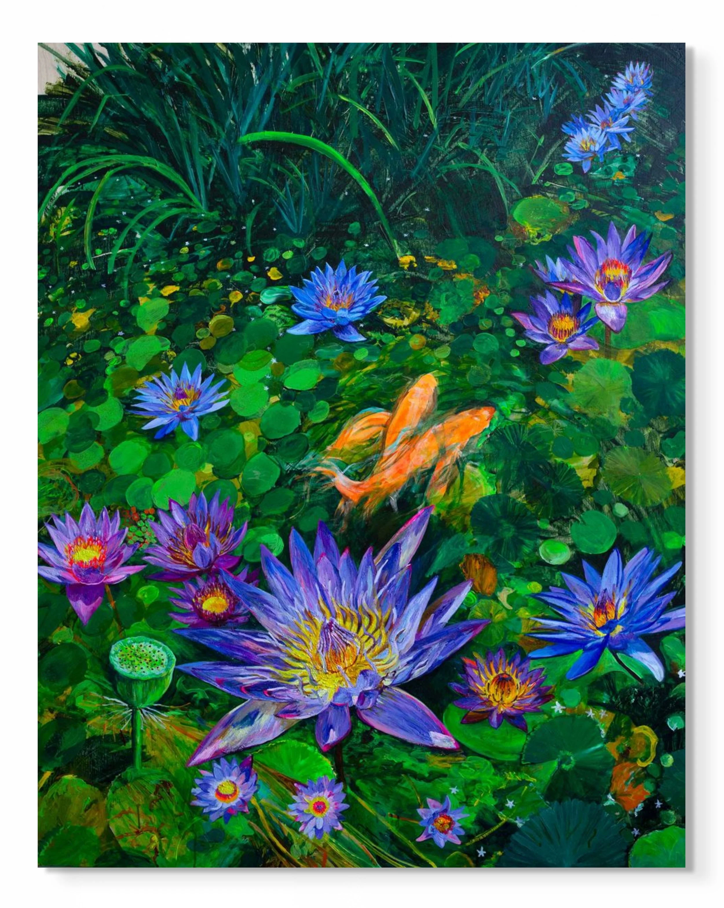Blue Lotus Koi