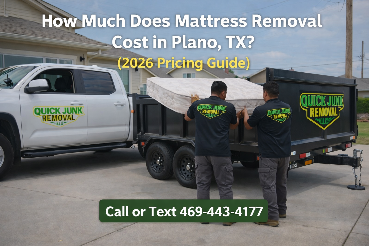 How Much Does Mattress Removal Cost in Plano, TX? (2026 Pricing Guide)