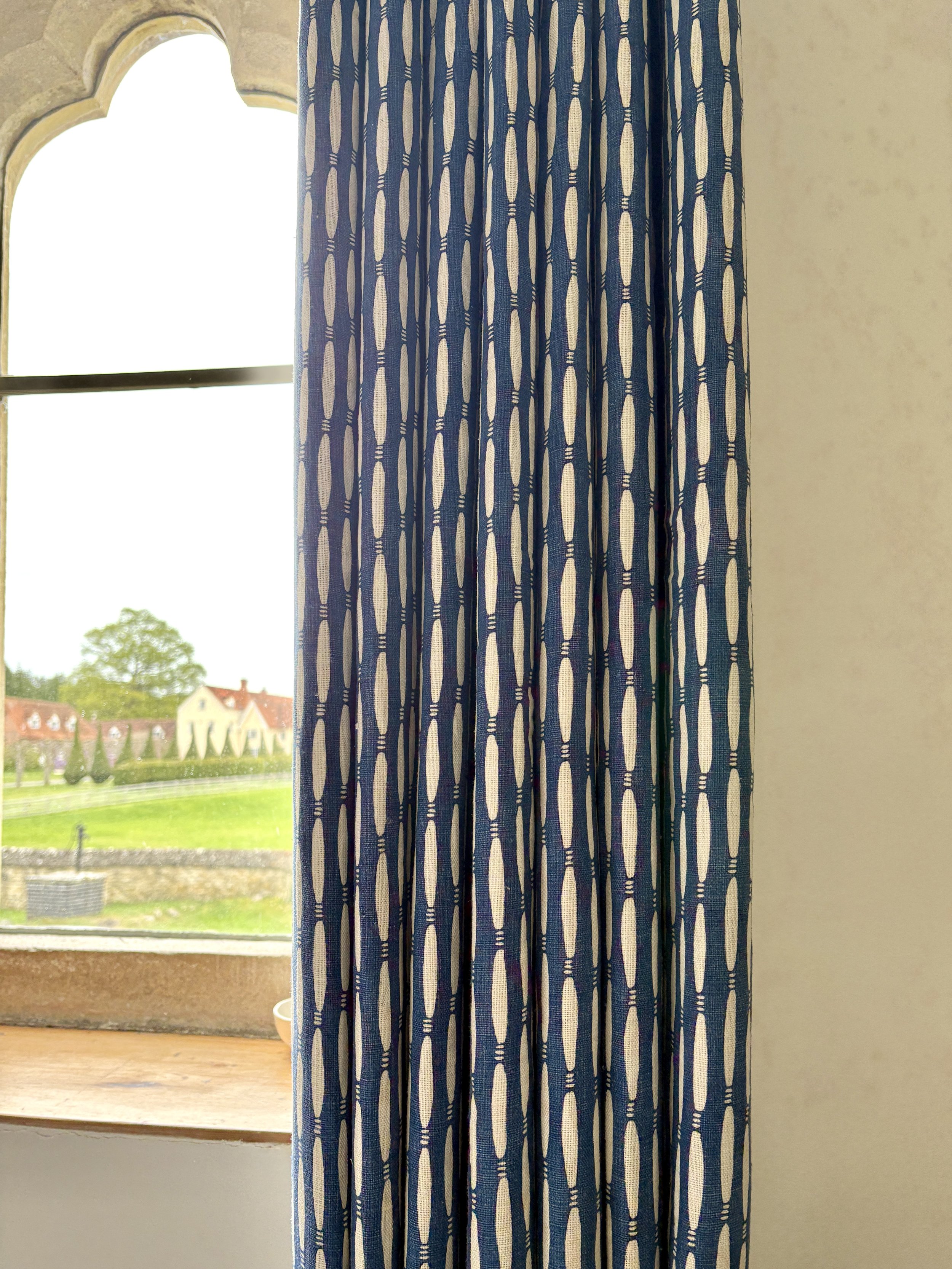 Double Pinch Pleat Floor Length Curtains