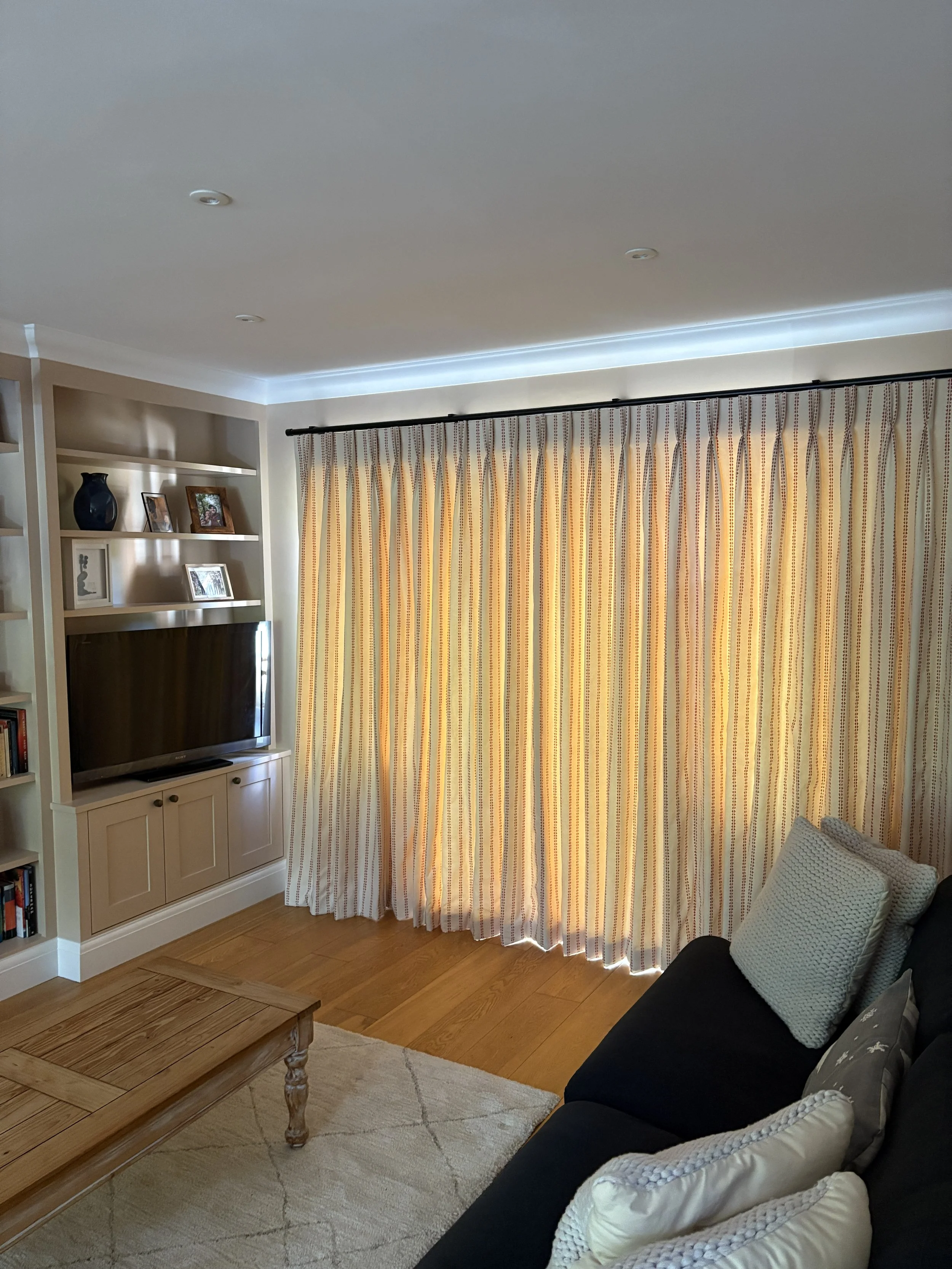 Double Pinch Pleat Single Curtain