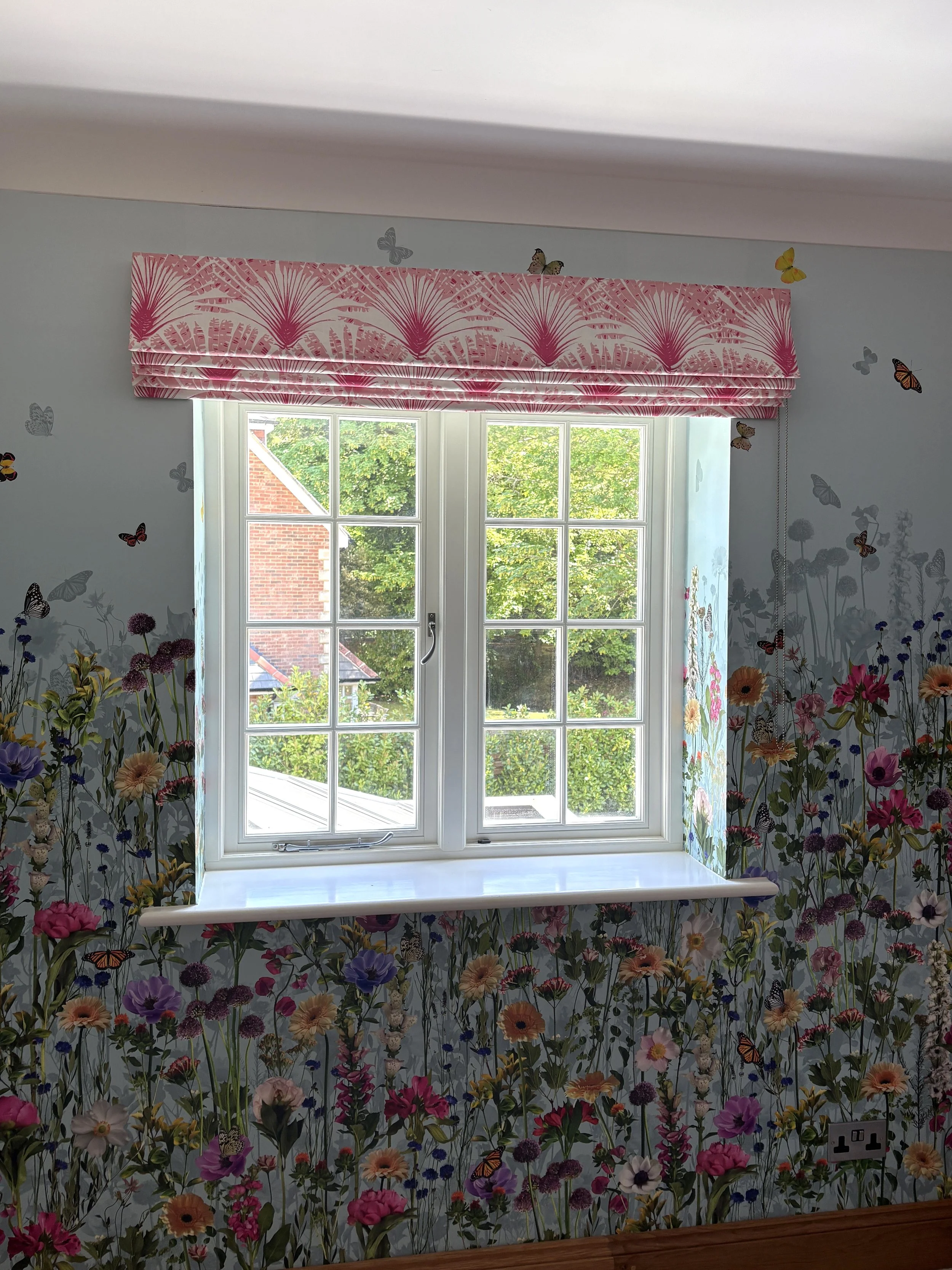 Roman Blind, outside the recess