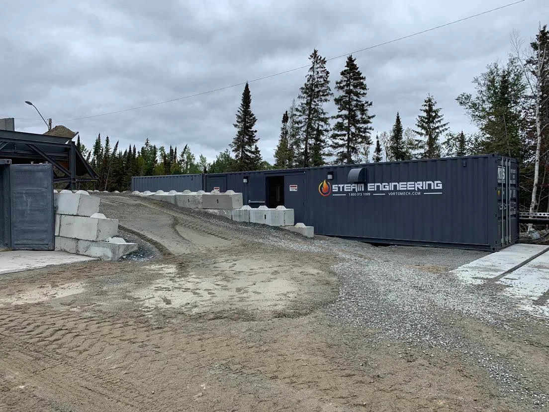 Steam Engineering — Aggregate Heating Installation Example.