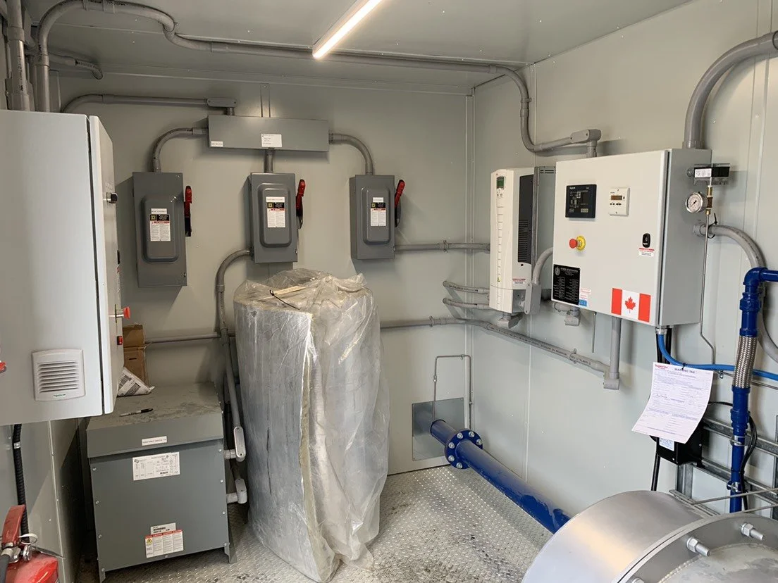 Steam Engineering — Aggregate Heating Installation Example.