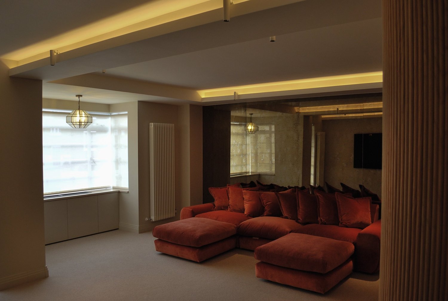 Detailed interior finishes in a completed London flat refurbishment by ZSS UK Ltd