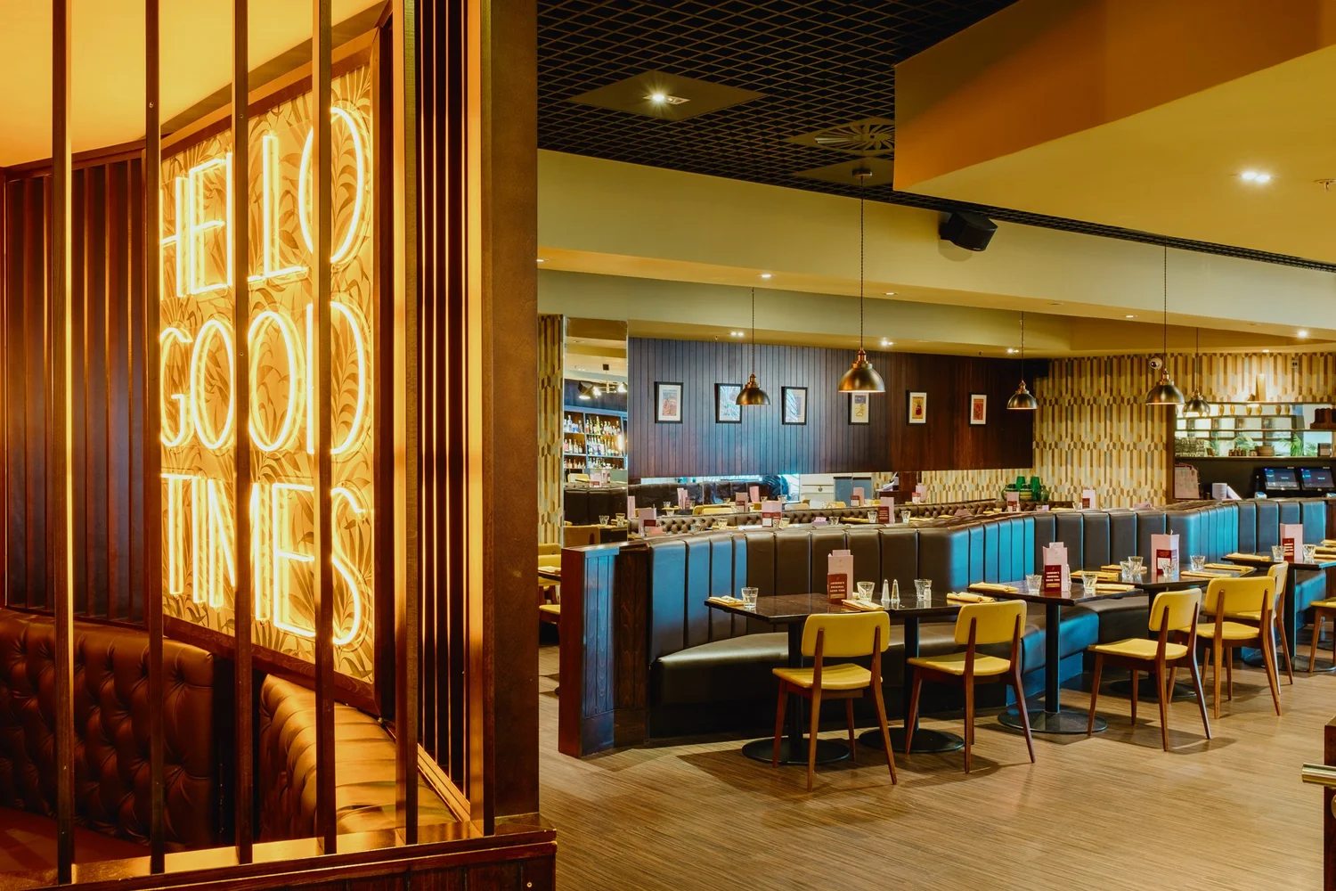 Refurbished All Star Lanes hospitality and entertainment space