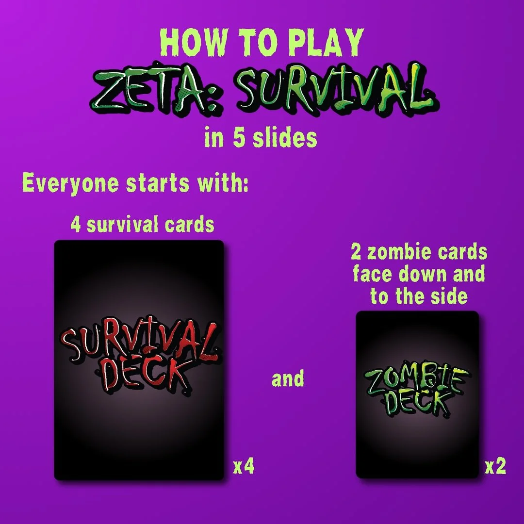 HOW TO PLAY Zeta Survival 🧟&zwj;♂️ 

Jump right in with this quick overview of gameplay! It&rsquo;s time to start slaying some zombies!

#ZetaSurvival #zombie #zombiecards #behindthescenes #cardgame #cardgames #newcardgames #newgame&nbsp;#letsgetito